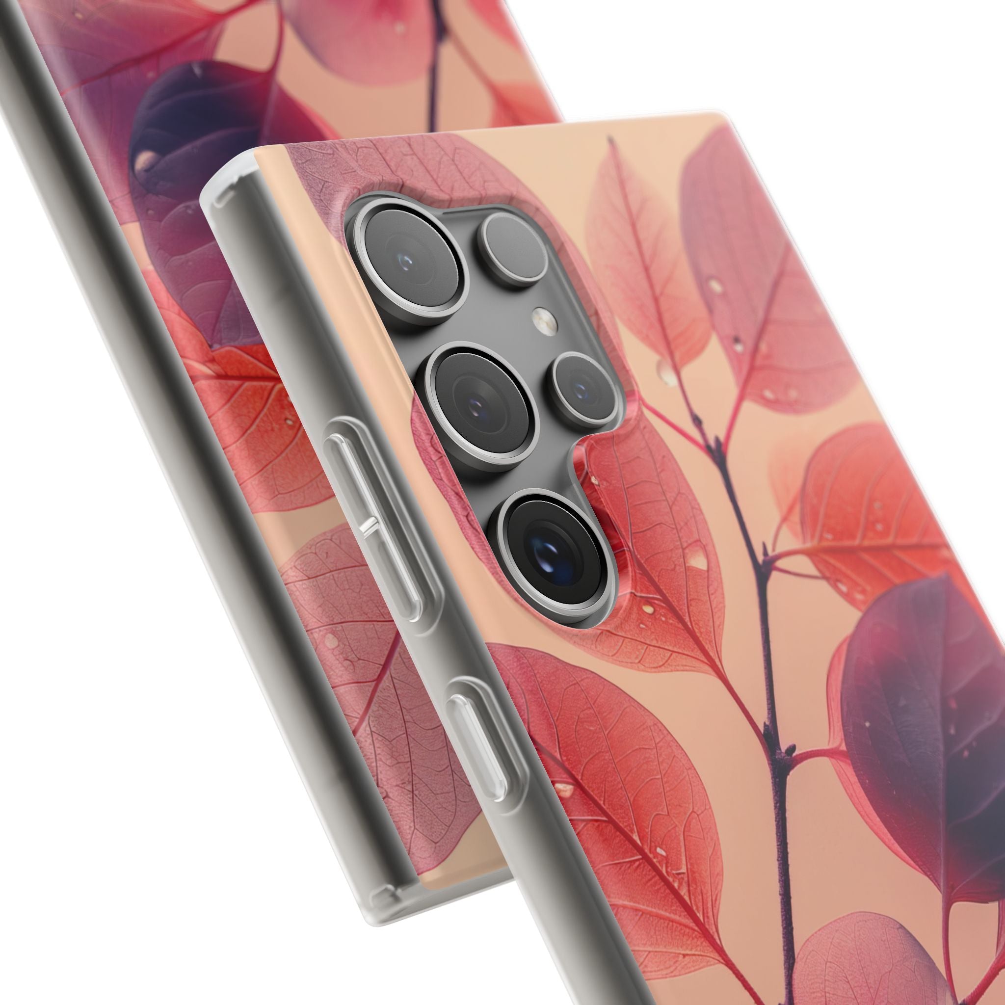 Dewy Magenta Foliage · Soft Phone Case for Samsung