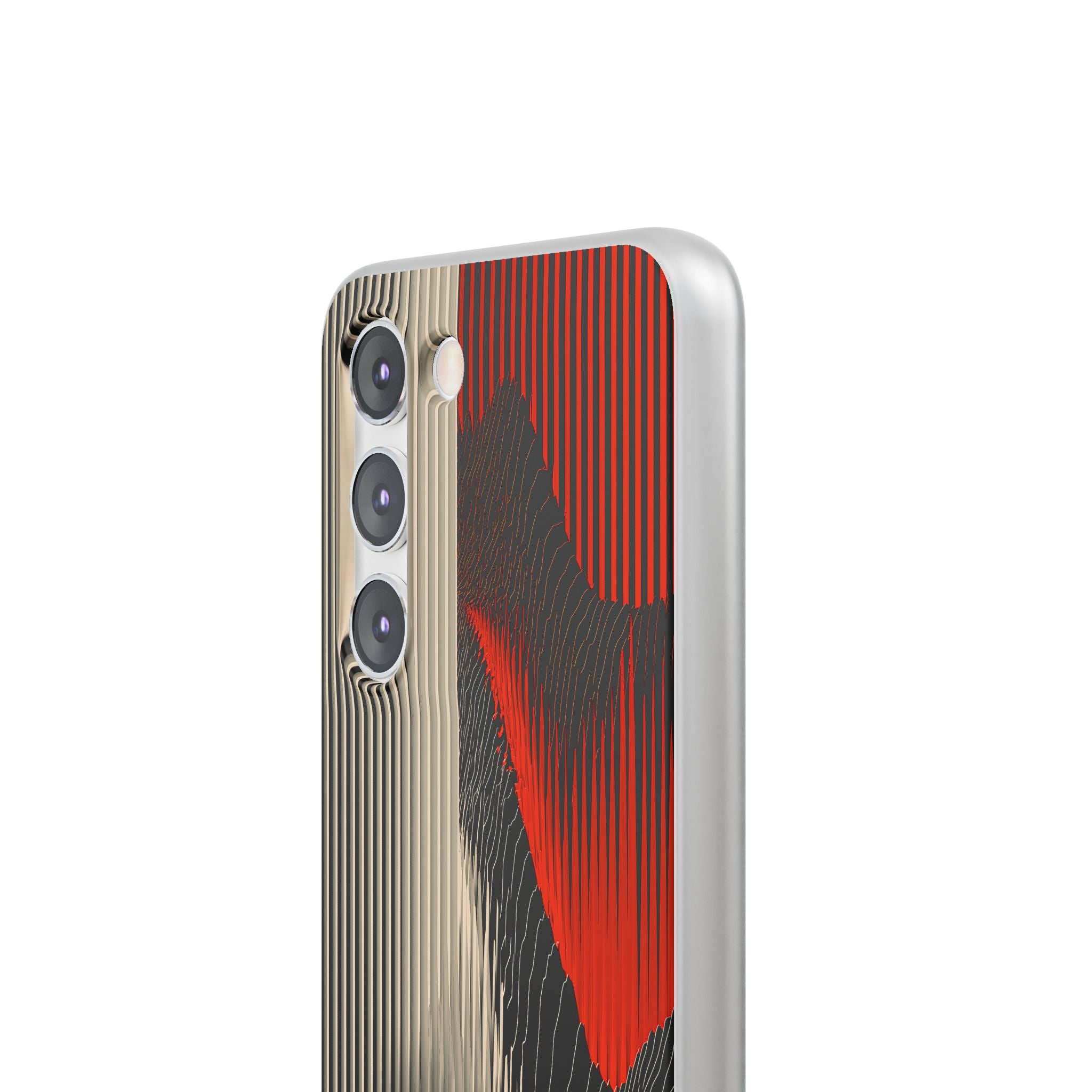 Red Lite Phone Case for Samsung - Crimson Pulse Topo