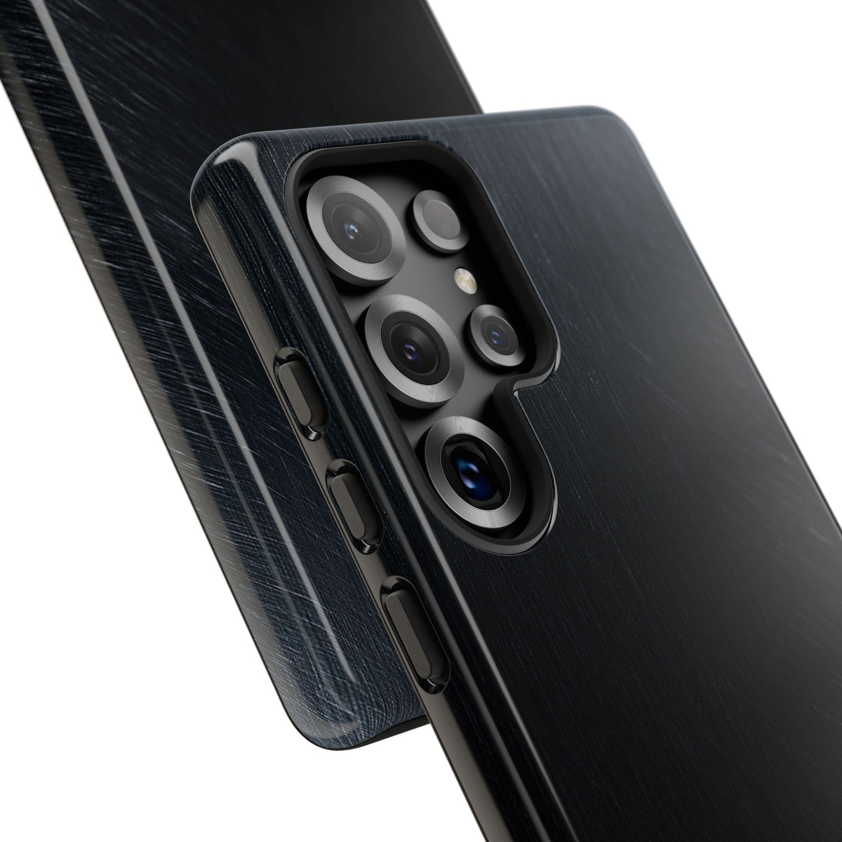 Brushed Obsidian Steel · Tough Phone Case for Samsung · Black