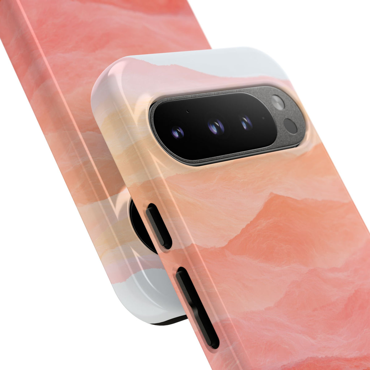 Alpenglow Ridge Vista · Tough Phone Case for Pixel · Orange