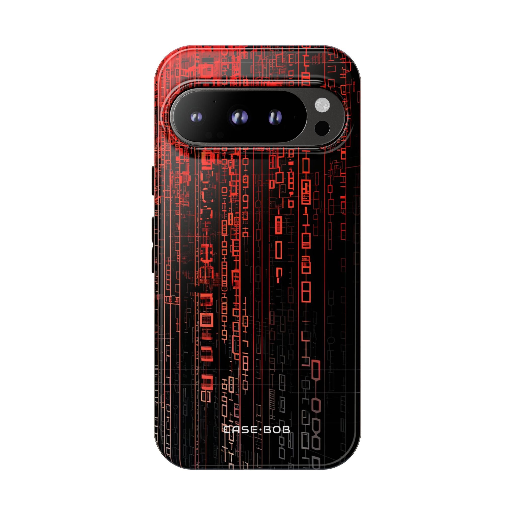 Crimson Glyphs Google Pixel 9 Pro Case - Tough