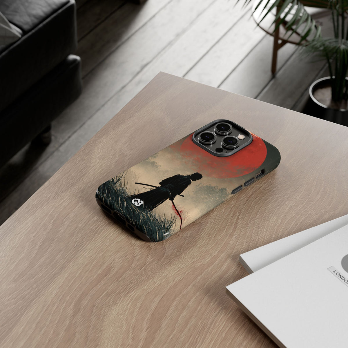 Crimson Moon Ronin · Tough Phone Case for iPhone · Red