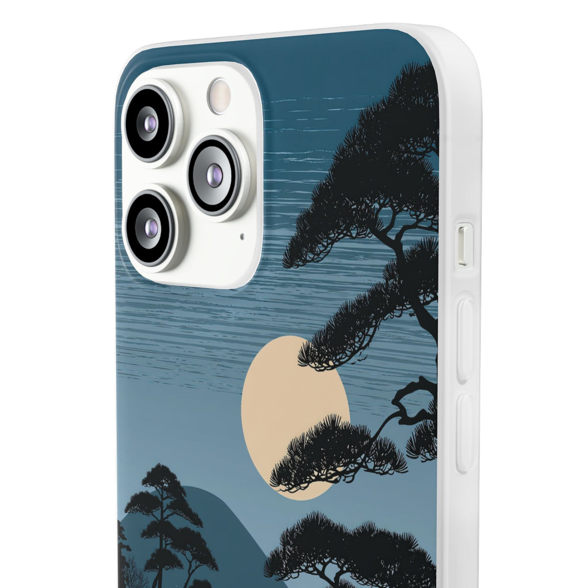 Moonlit Pine Horizon · Lite Phone Case for iPhone · Blue