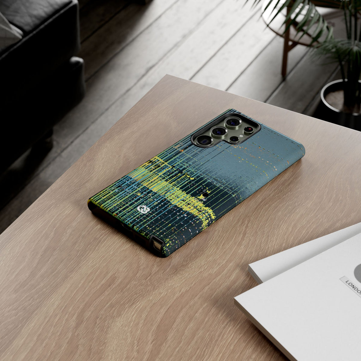 Acid Raster Circuit · Tough Phone Case for Samsung · Teal