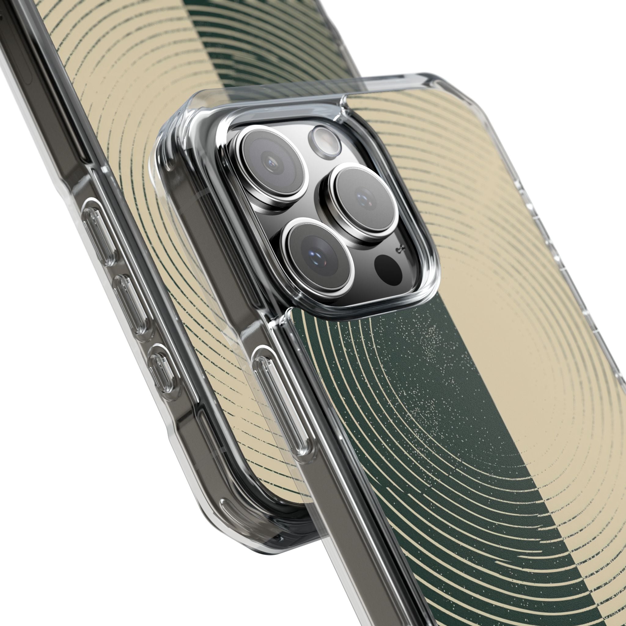 Green Impact MagSafe Phone Case for iPhone - Evergreen Split Grain