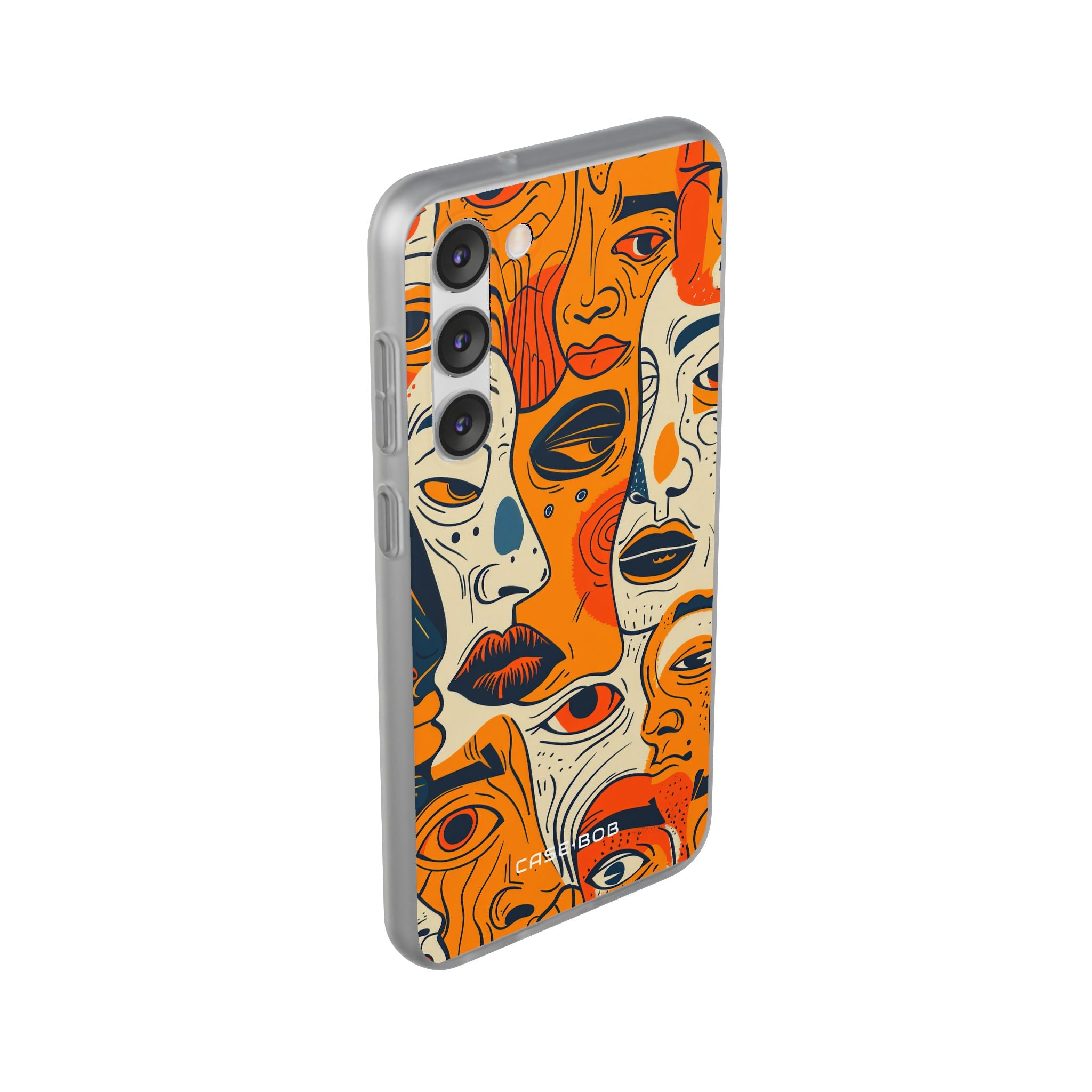 Tangled Faces Sunset Samsung S23 Plus Case - Soft
