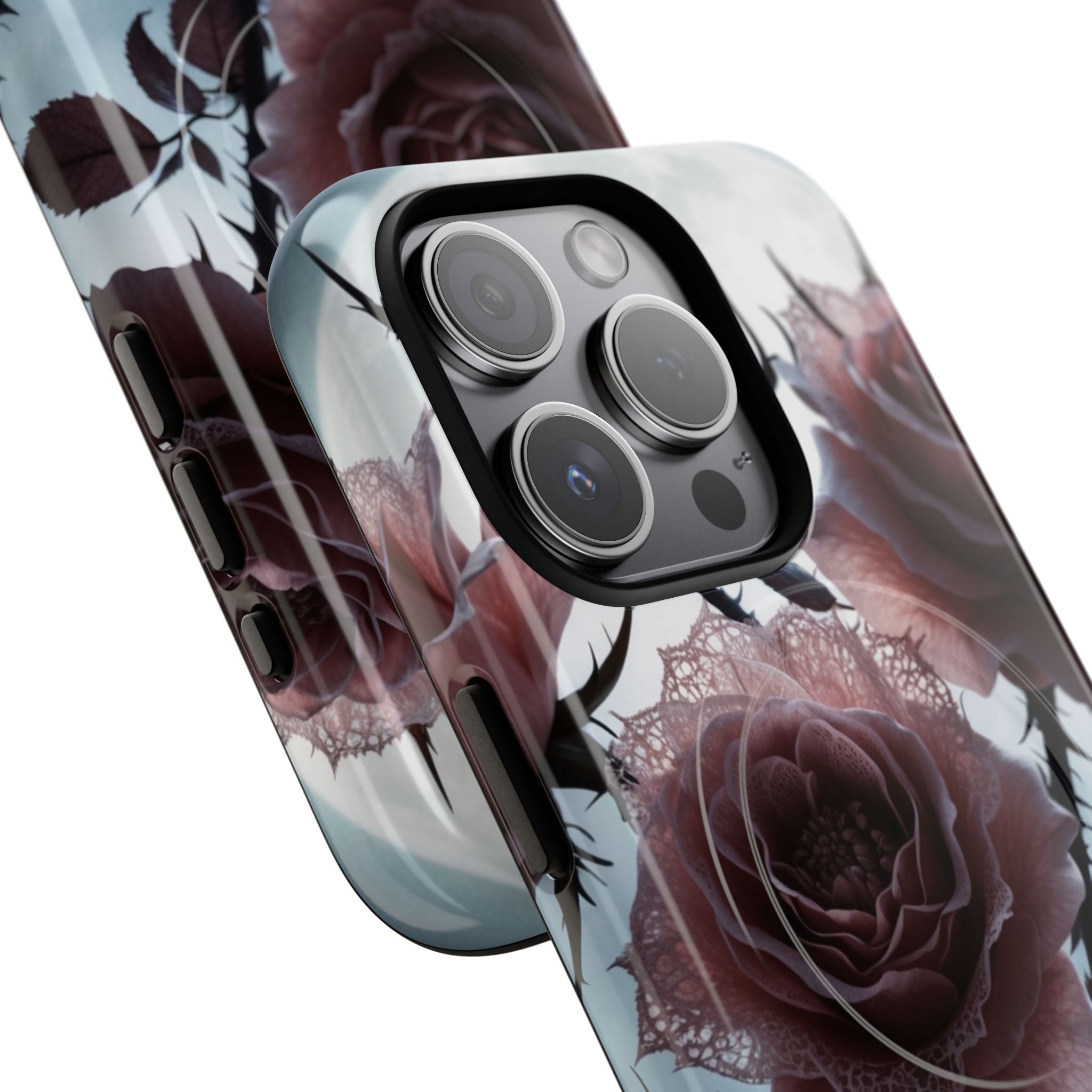 Leuchtende Rosen Dornen iPhone 15 Pro Case - Tough+