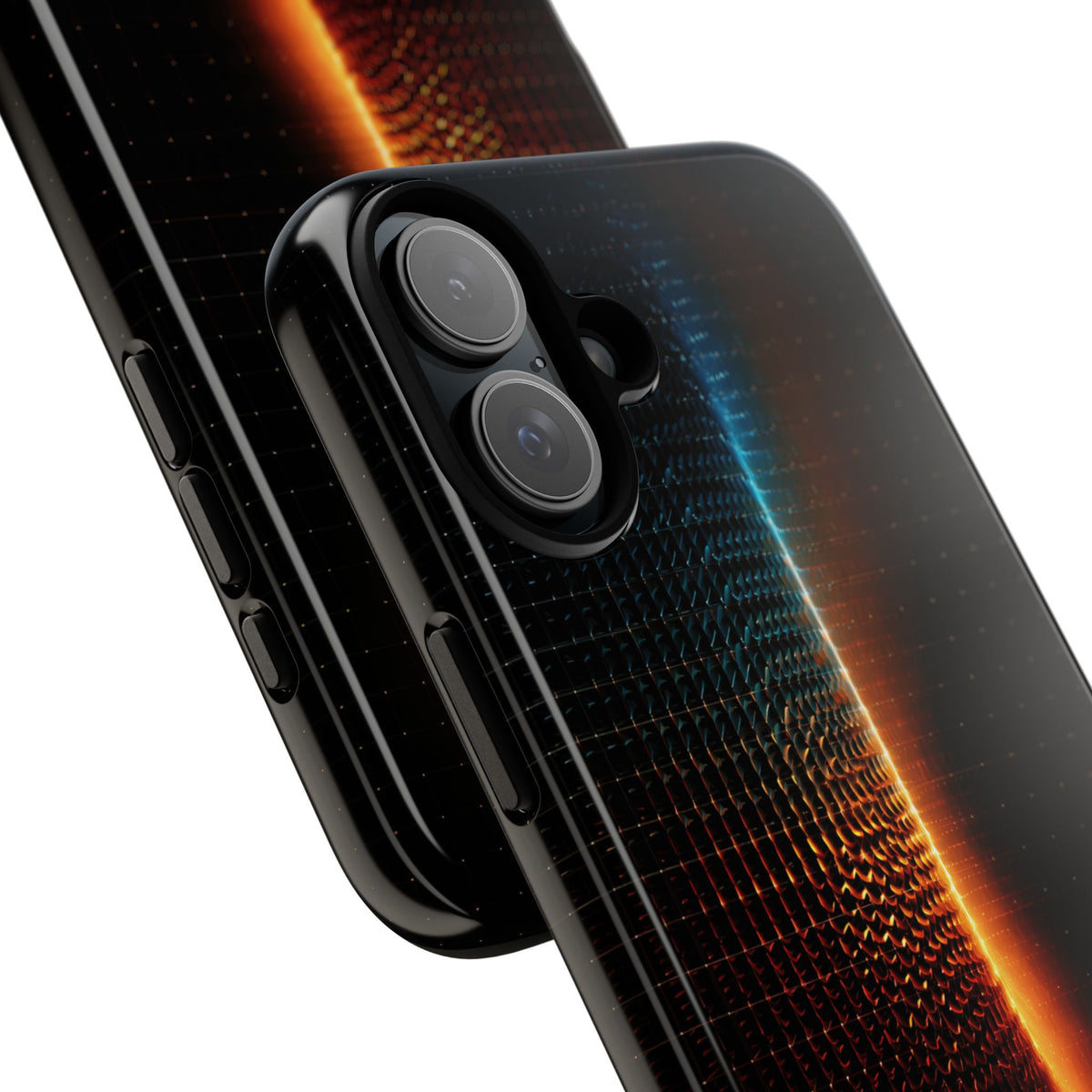 Luminous Refraction Grid · Tough Phone Case for iPhone · Black