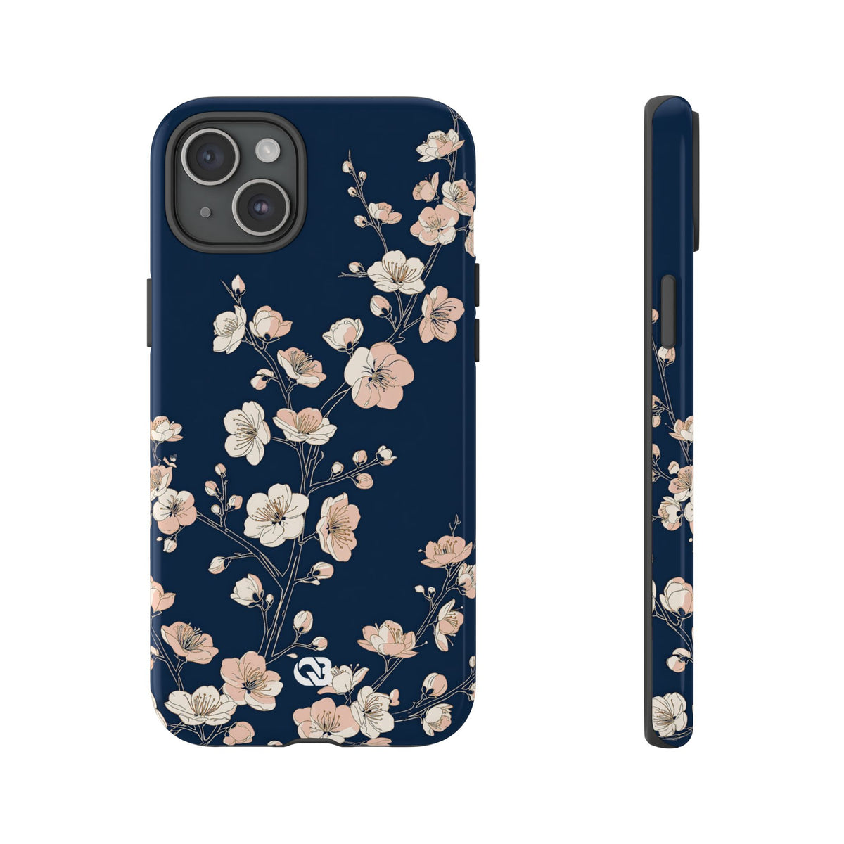 Midnight Plum Blossom · Tough Phone Case for iPhone · Blue