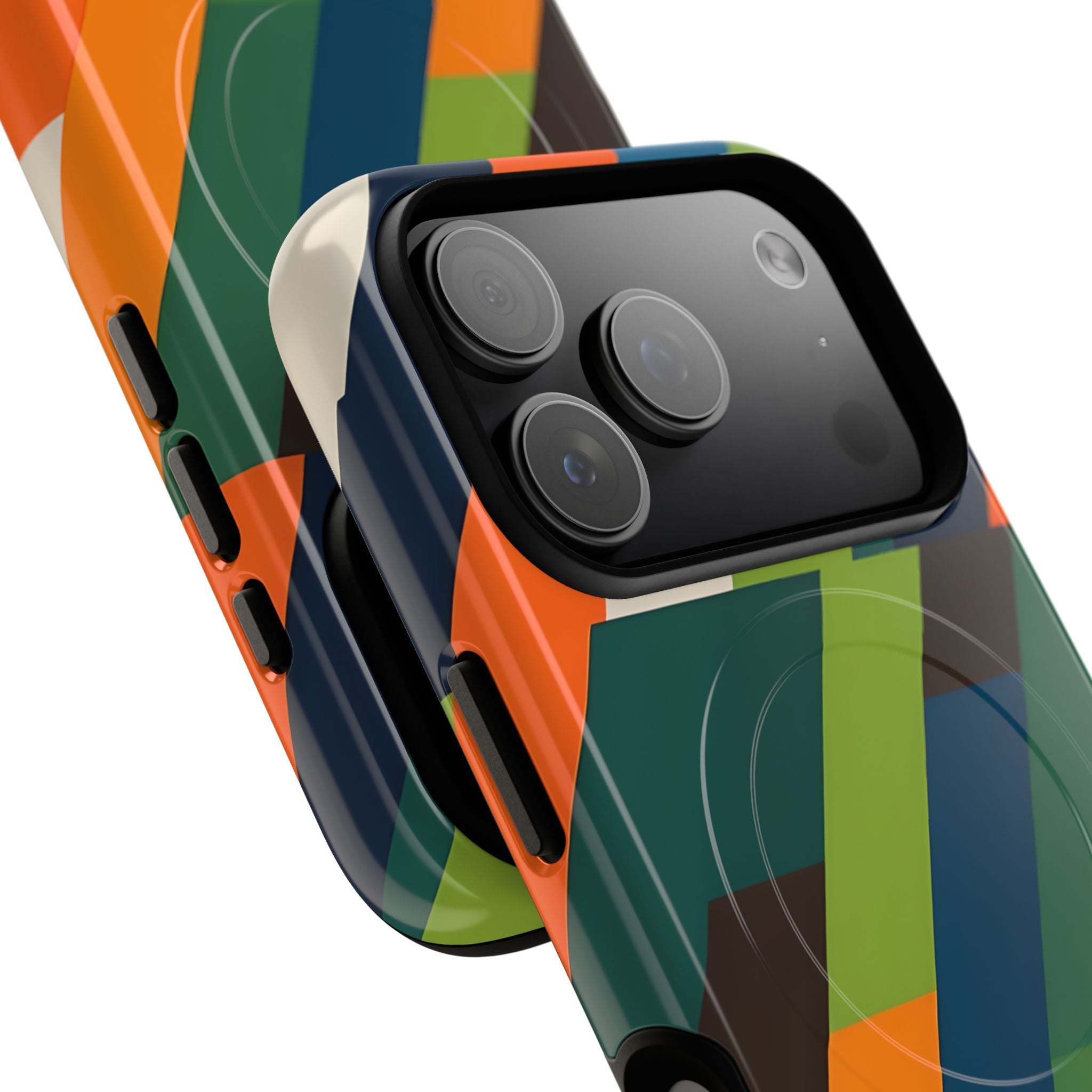 Angled Retro Mosaic · Tough+ Phone Case for iPhone · Magsafe