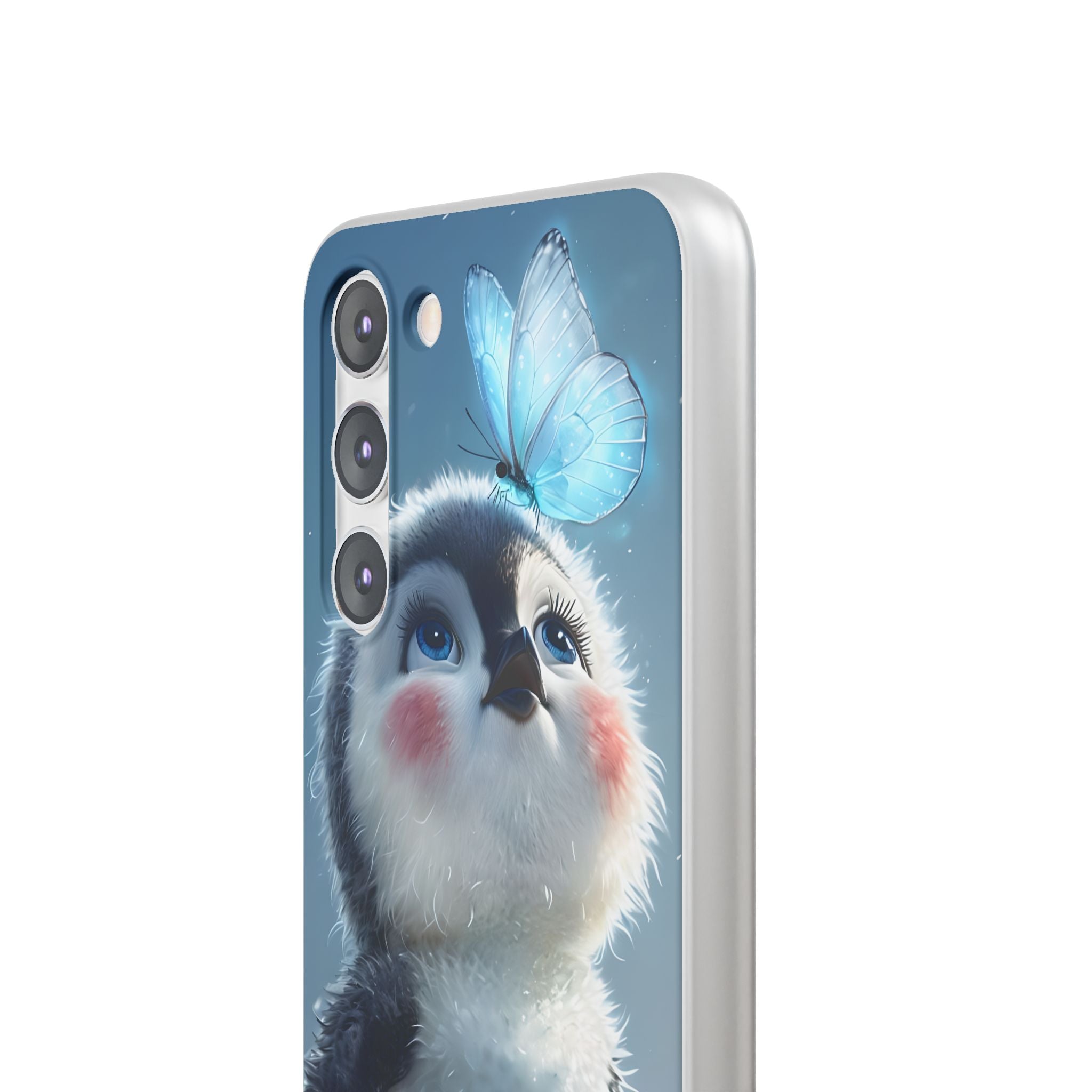 Frosty Penguin Glow · Soft Phone Case for Samsung