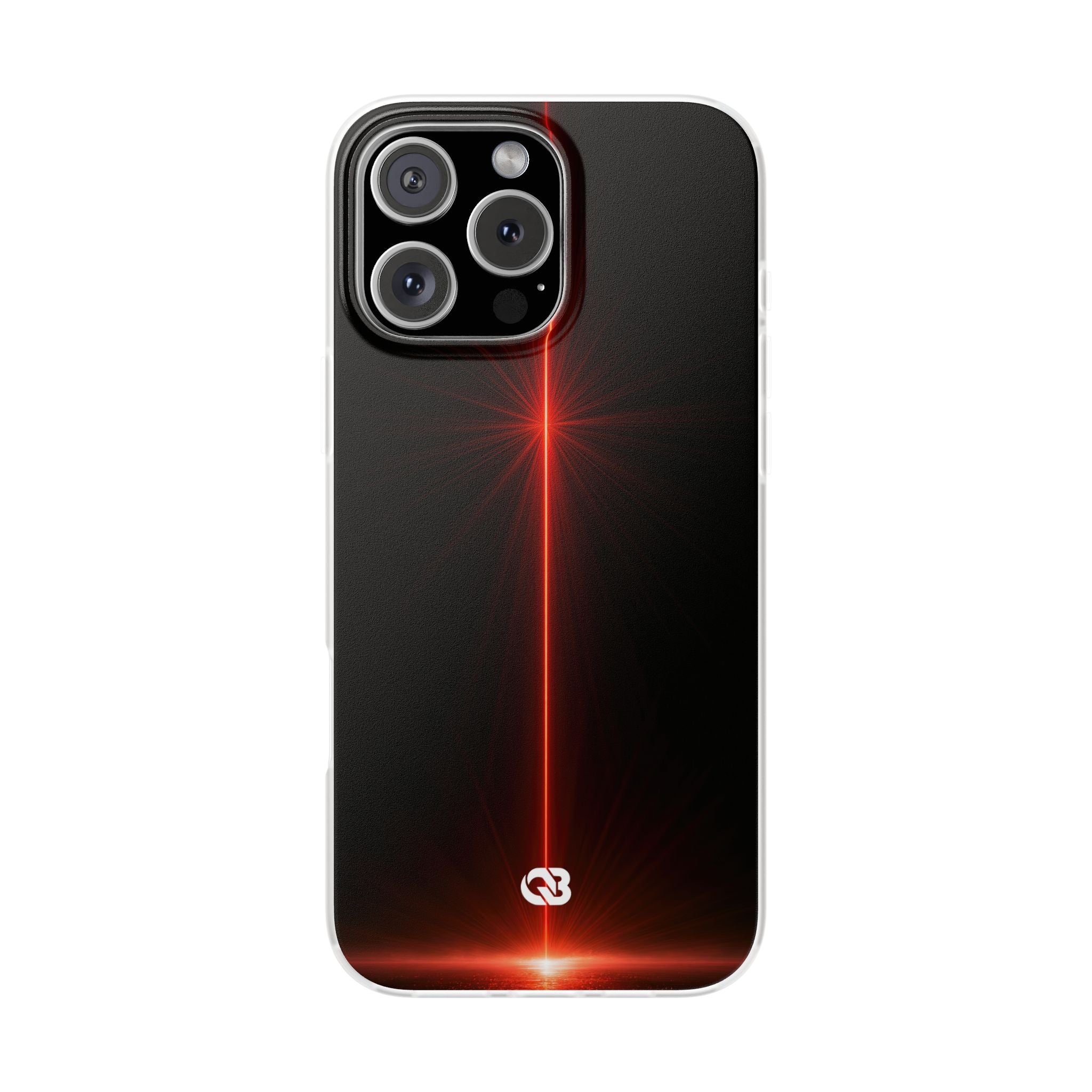 Red Lite Phone Case for iPhone - Crimson Flare Vector