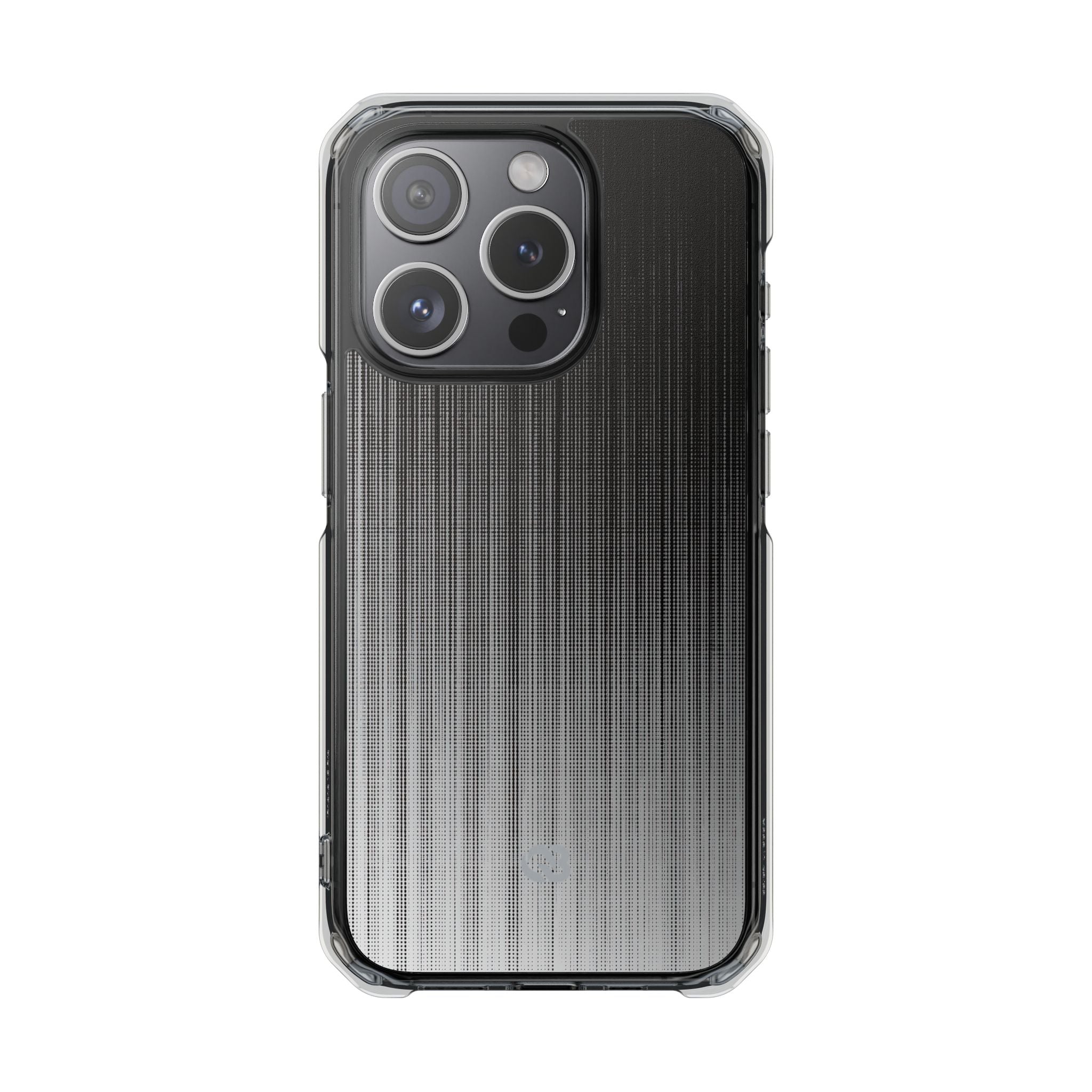 Grey Impact MagSafe Phone Case for iPhone - Static Vertical Dither