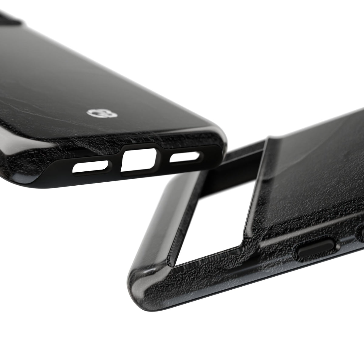 Obsidian Stucco Relief · Tough Phone Case for Pixel · Black