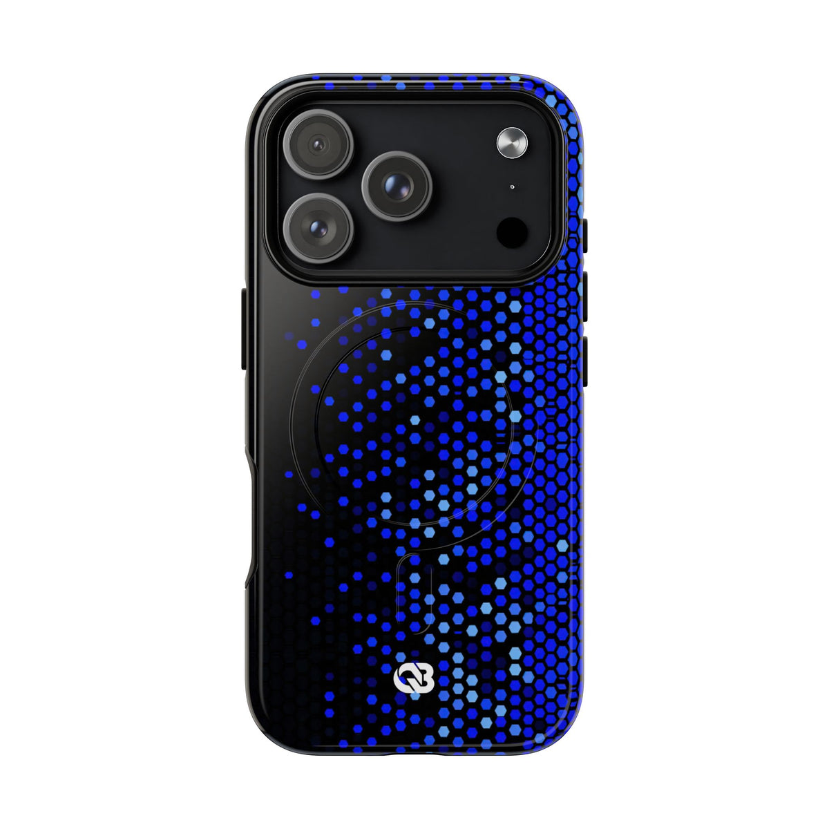Cobalt Hex Dispersion · Tough 2.0 Magnetic Phone Case for iPhone · Blue
