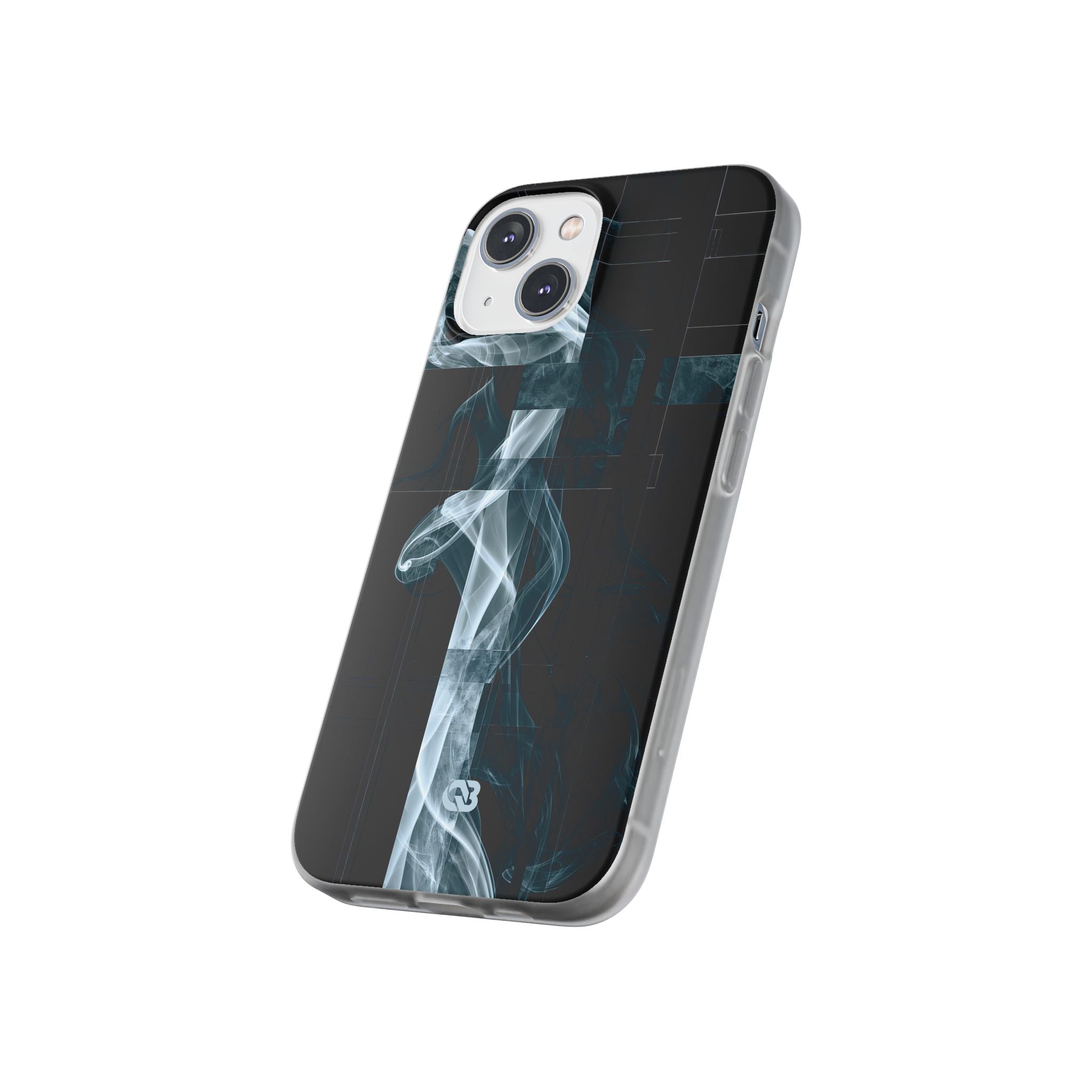 Black Lite Phone Case for iPhone - Arctic Vapor Grid