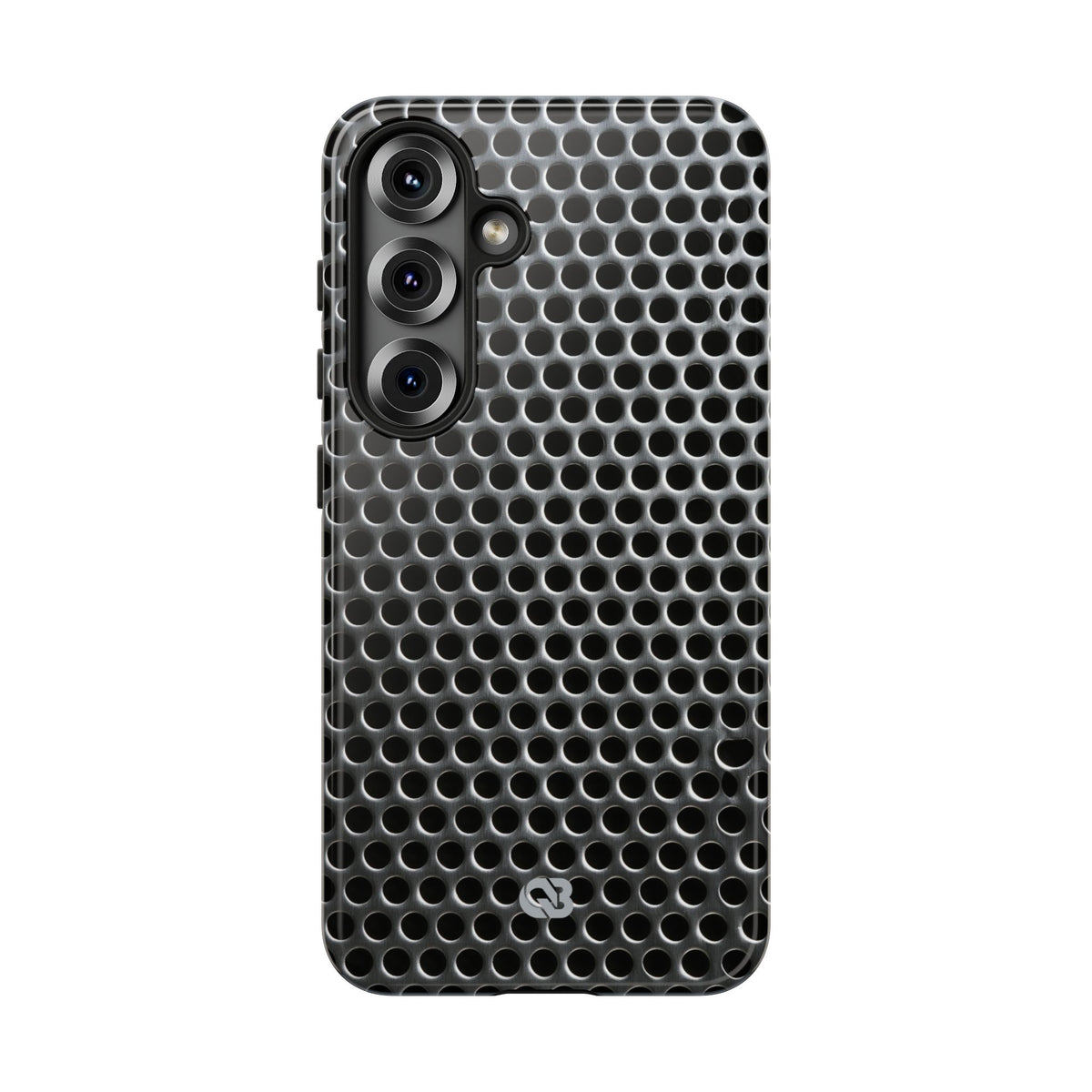 Silver Tough Phone Case for Samsung - Brutalist Steel Mesh