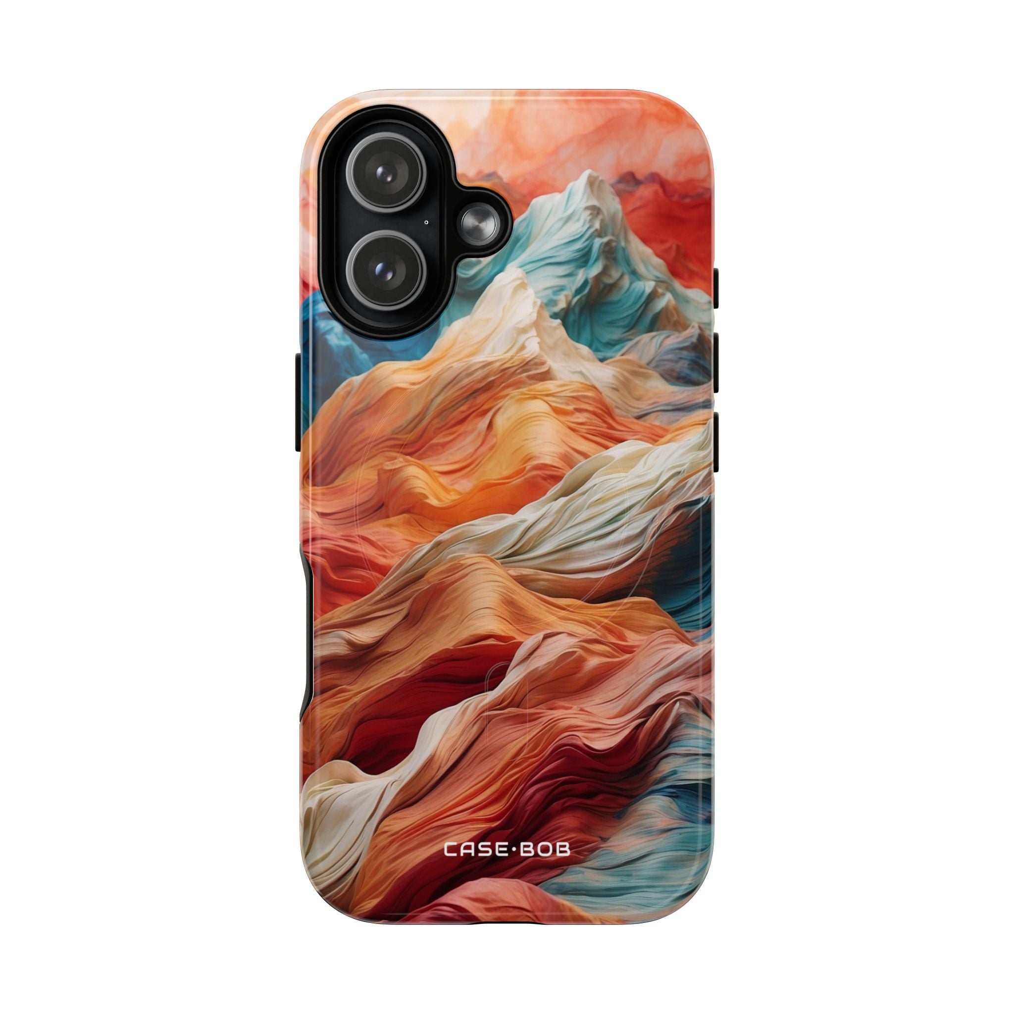 Fabric Peaks Cream iPhone 17 Case - Tough+ - CASE•BOB