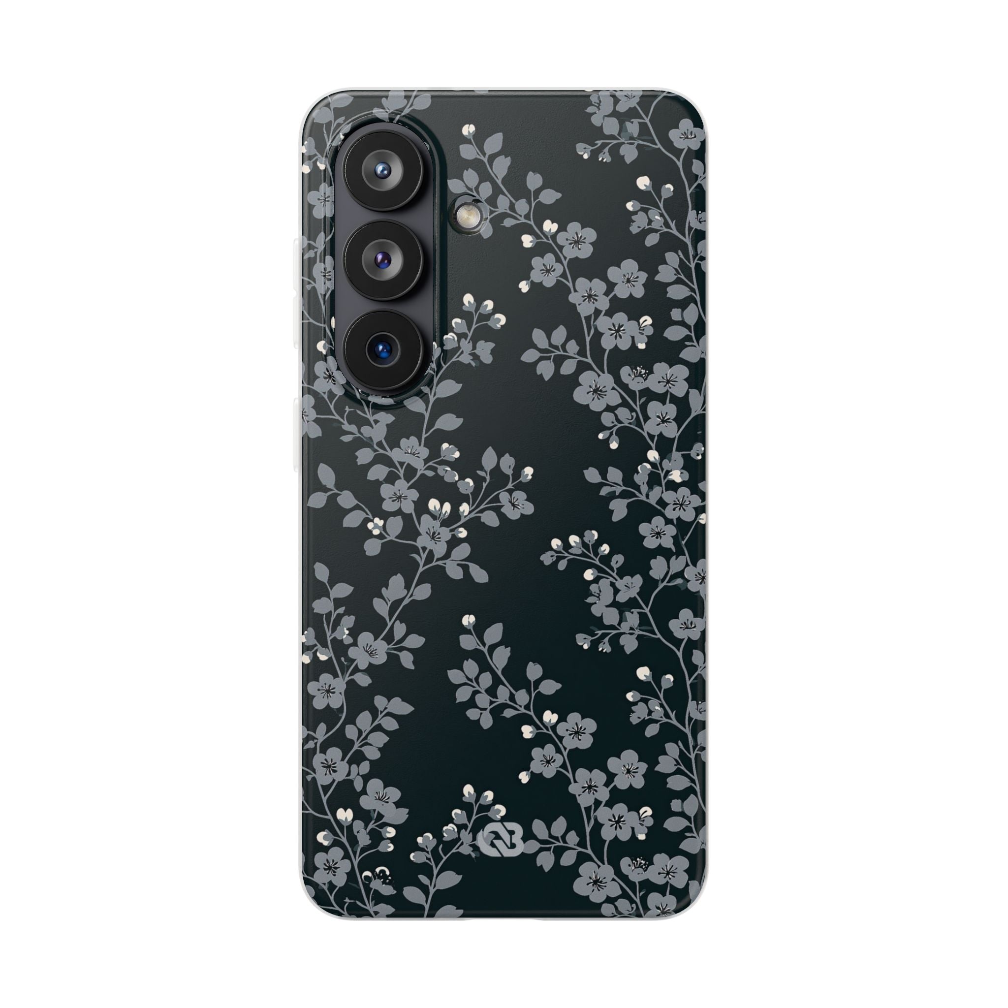 Black Lite Phone Case for Samsung - Midnight Slate Blossom