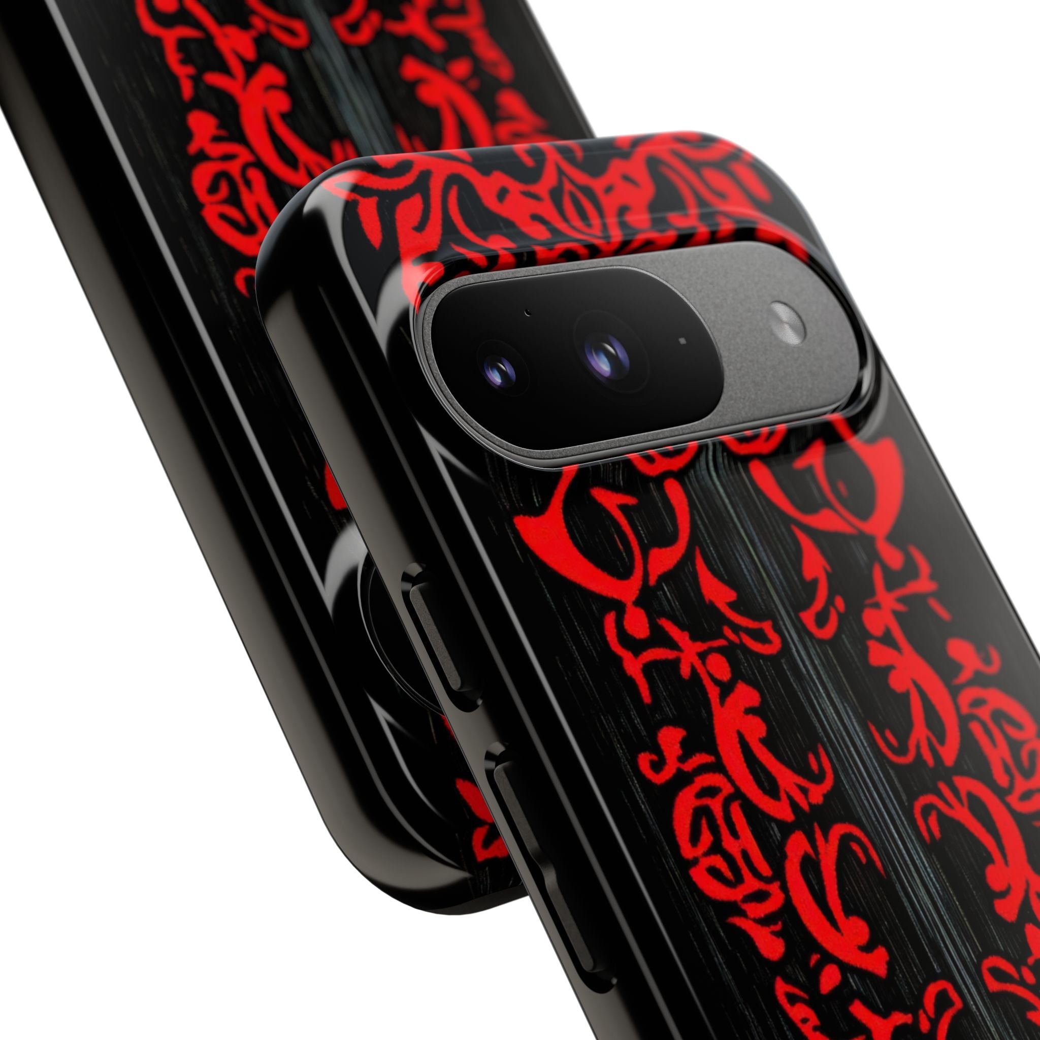 Crimson Spiral Google Pixel 9 Case - Tough