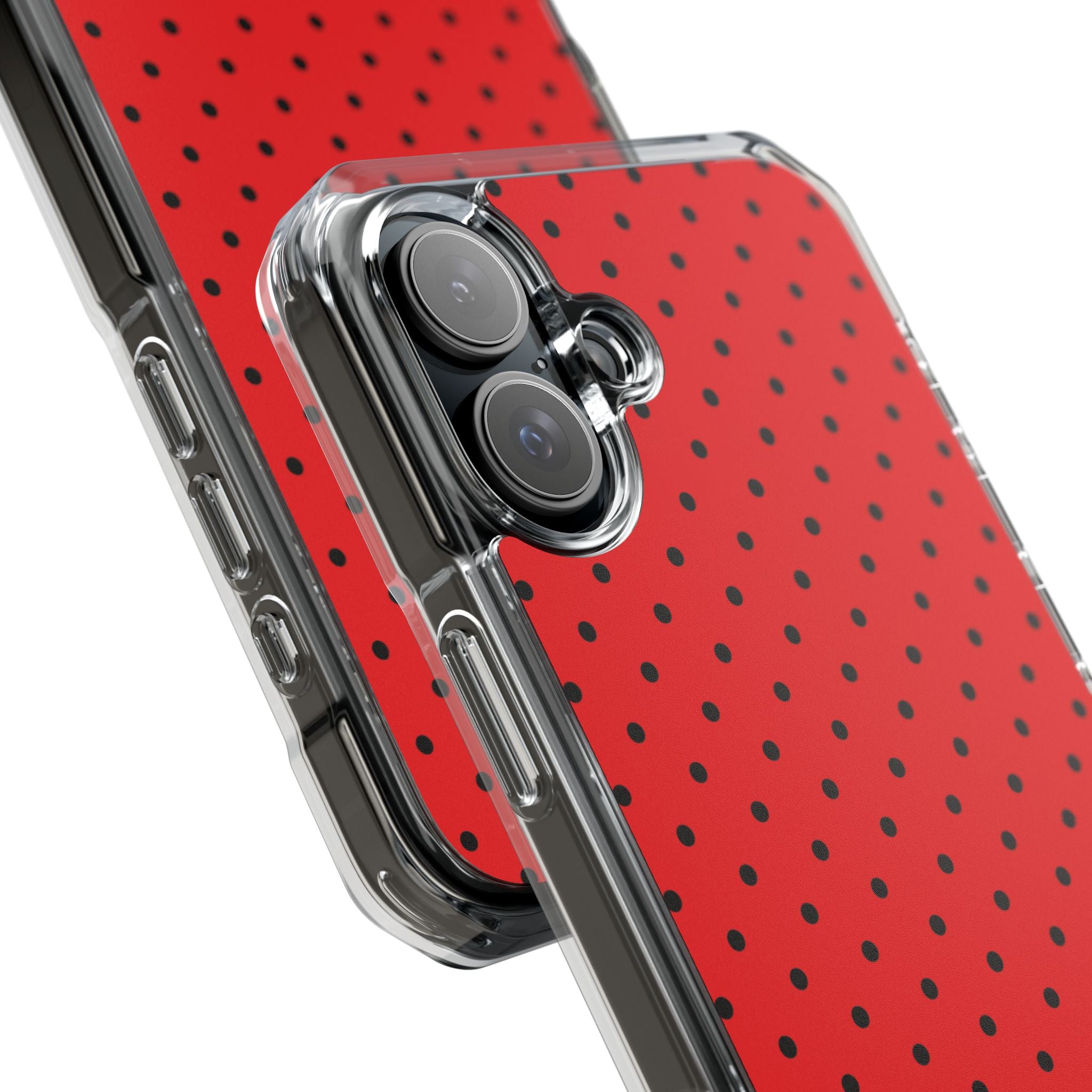 Crimson Dot Matrix iPhone 16 Plus Case - Impact