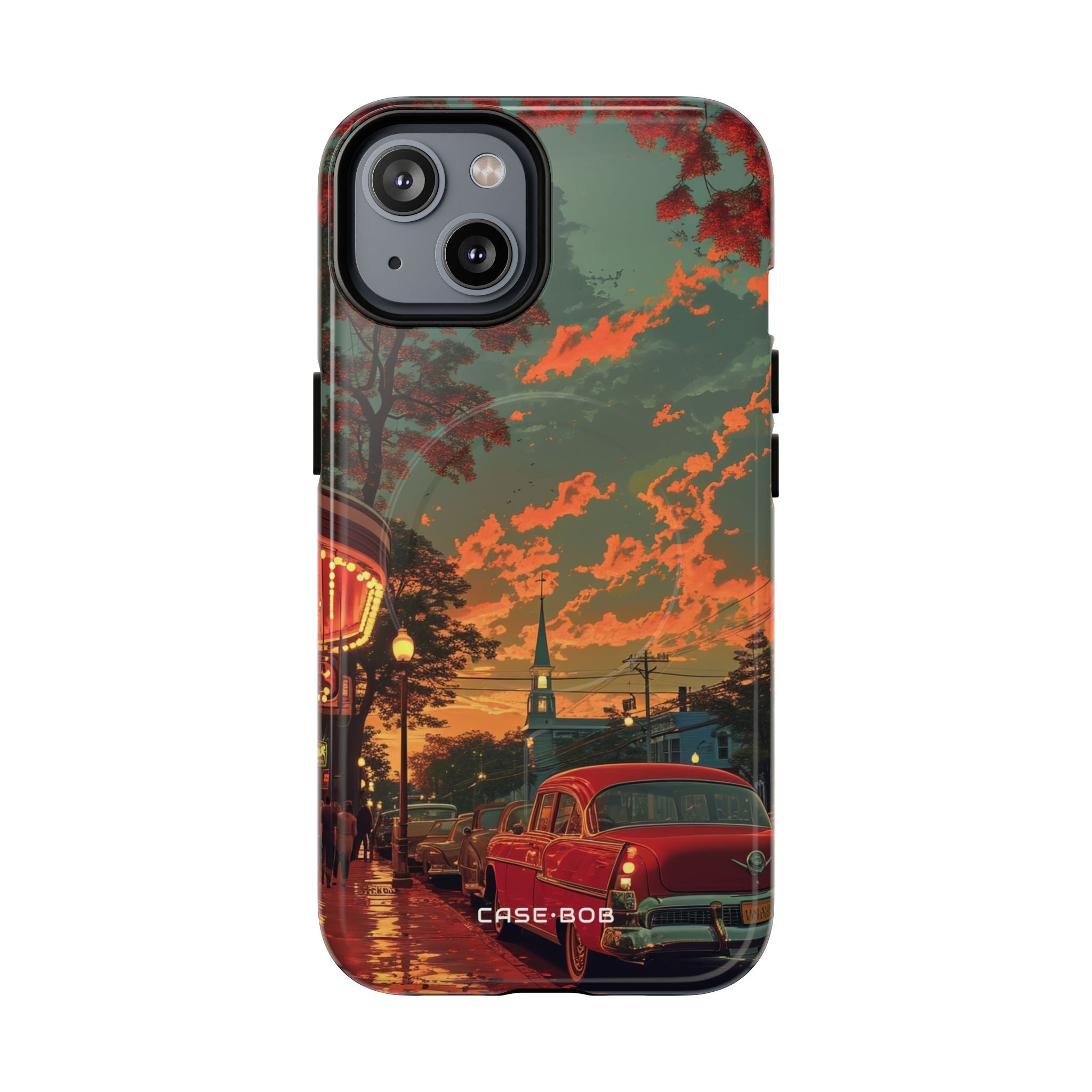 Crimson Classic iPhone 14 Cover - Tough+