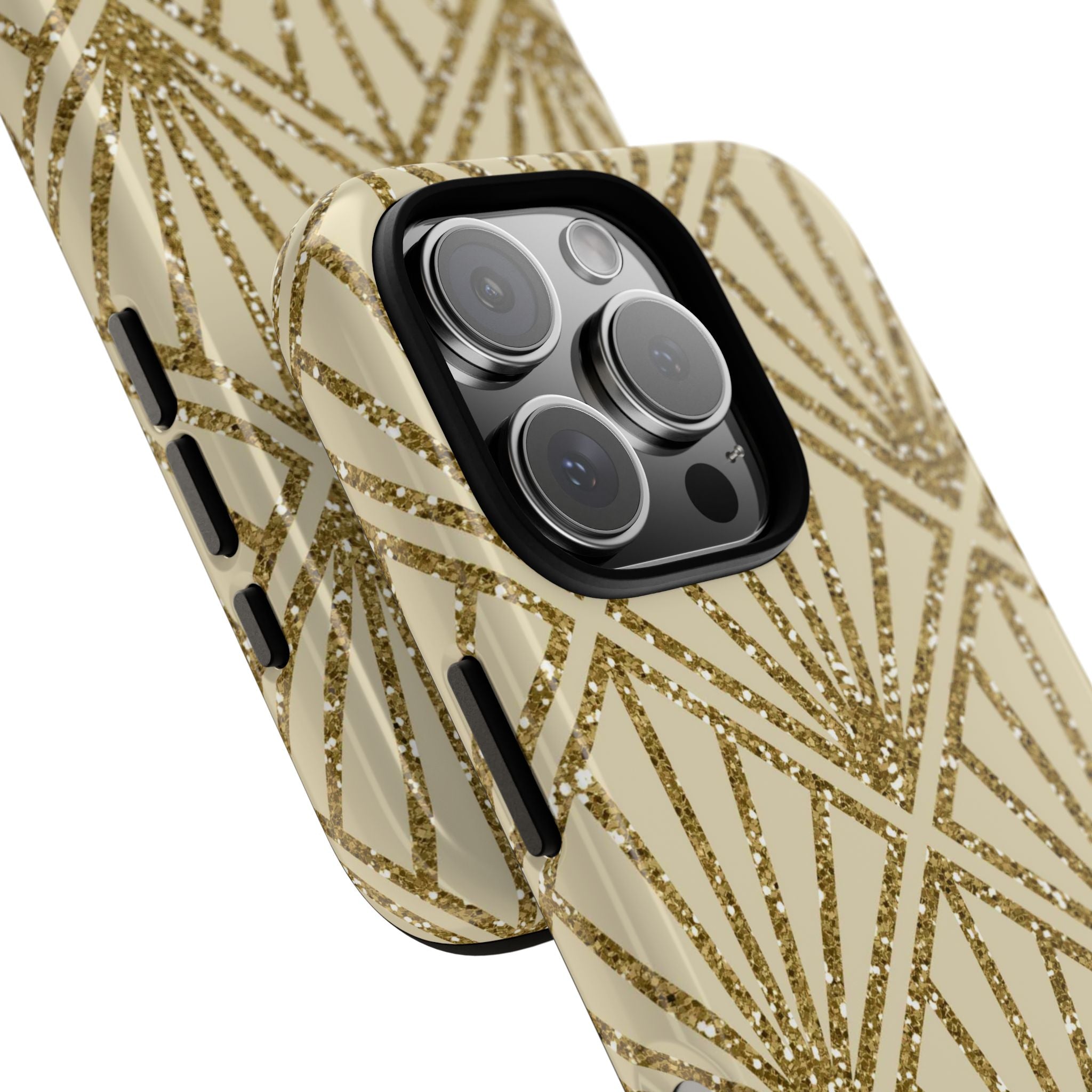 Golden Diamond Radiance iPhone 16 Pro Case - Tough