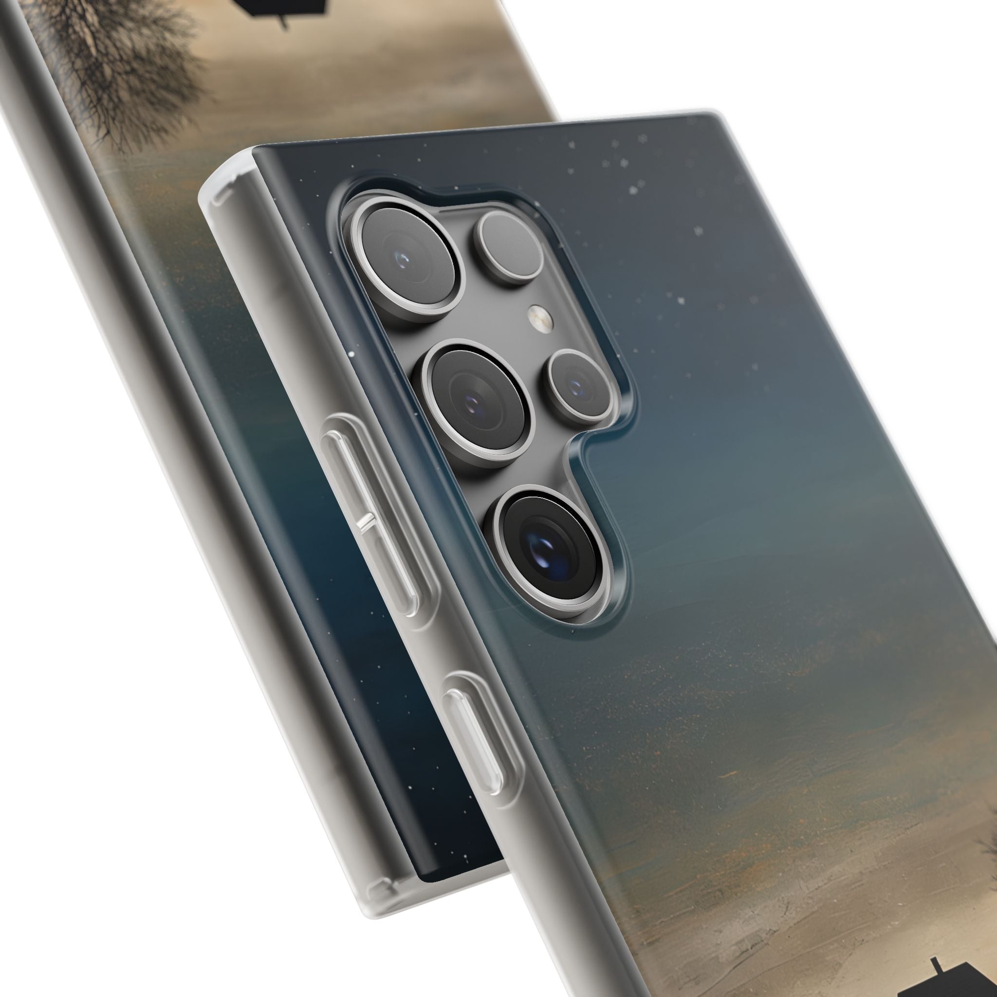 Midnight Cabin Glow · Soft Phone Case for Samsung