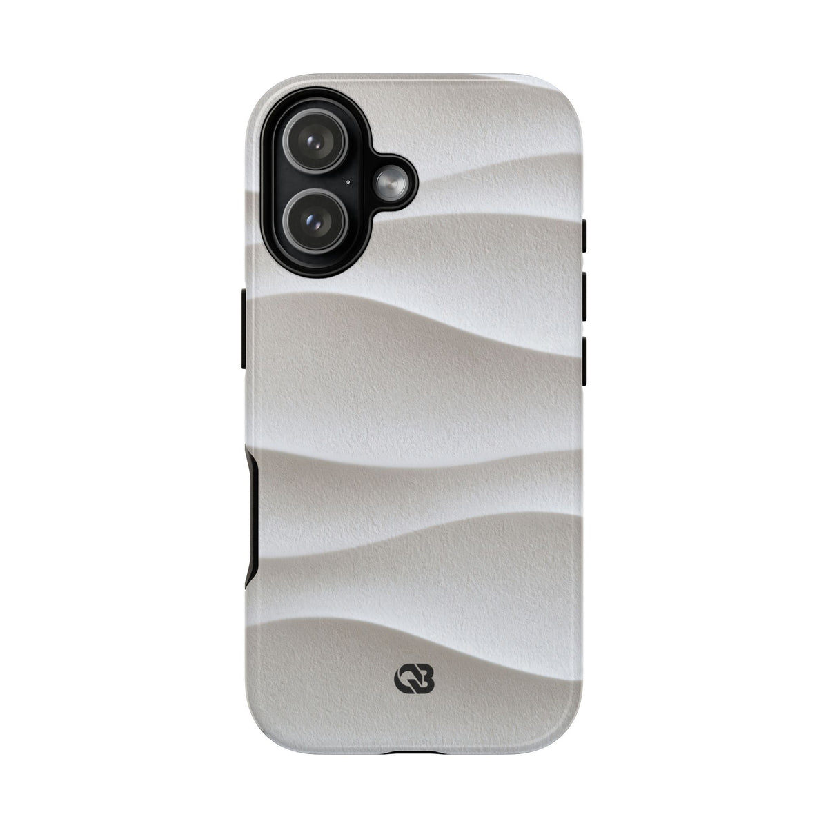 Sculpted Dune Relief · Tough Phone Case for iPhone · White