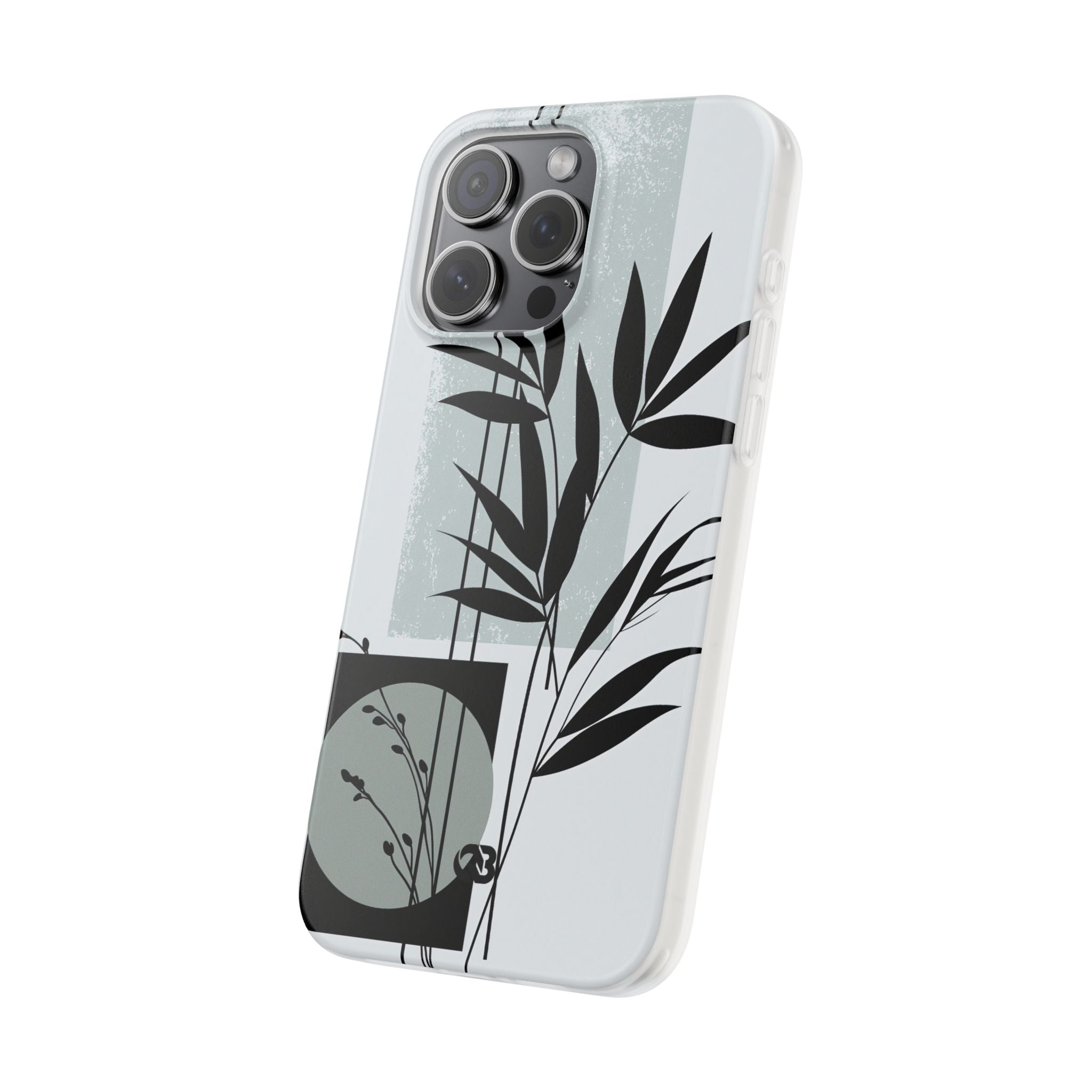 Grey Lite Phone Case for iPhone - Sage Bamboo Noir
