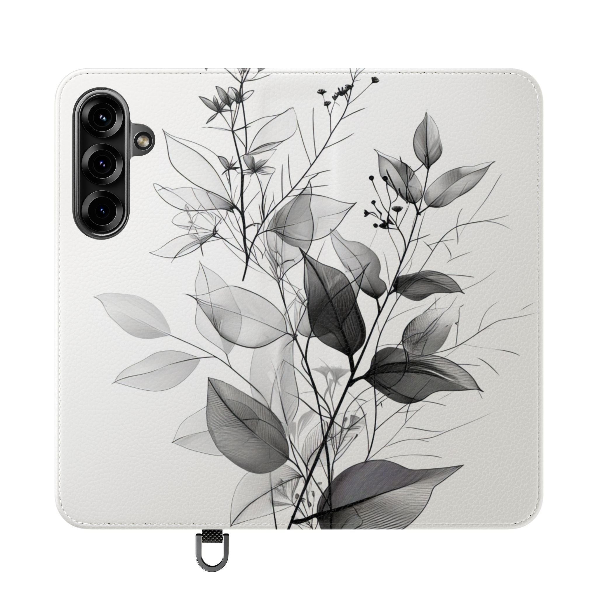 Silver Leaves - Samsung S25+ Case - Wallet