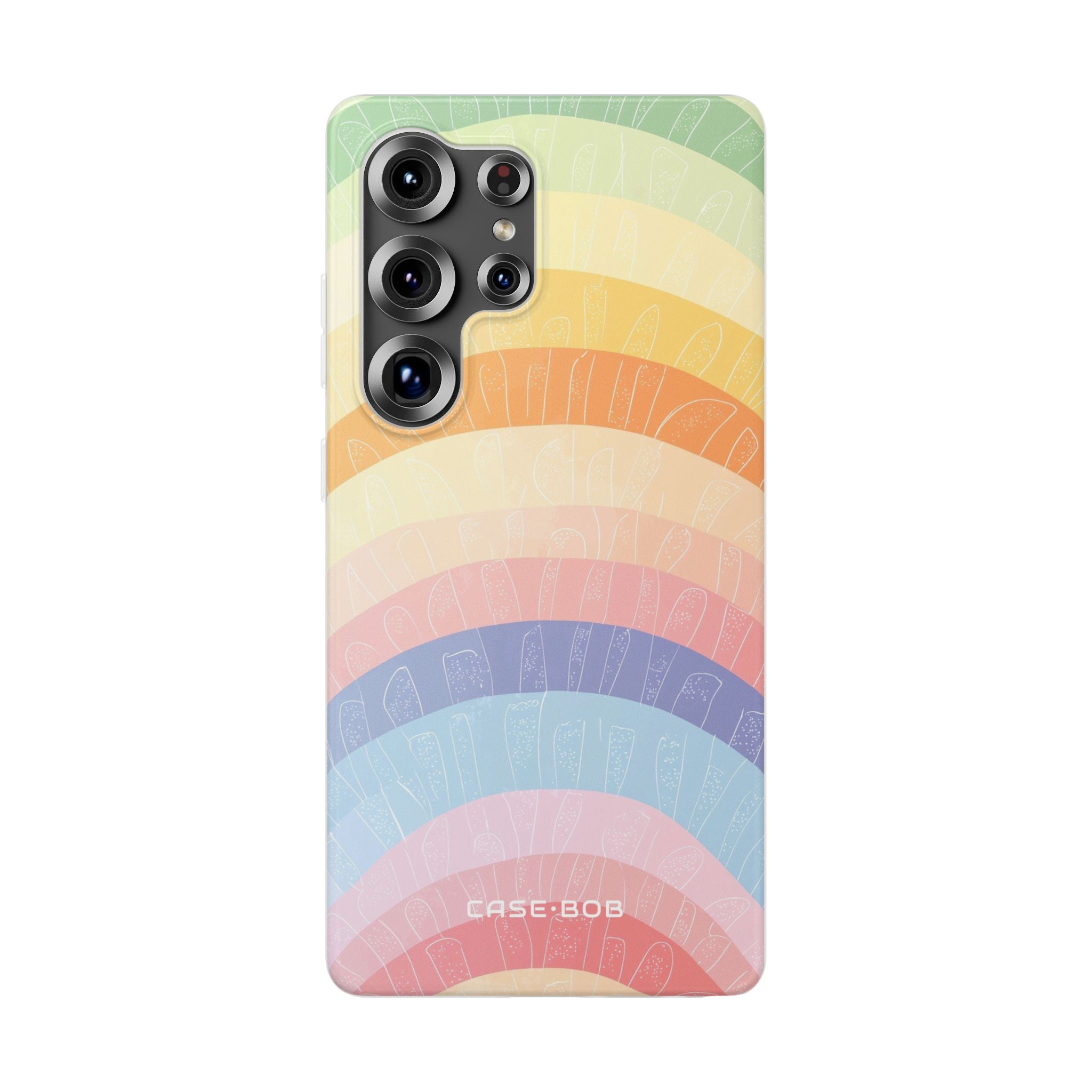 Pastel Regenboog Bandjes Samsung S25 Ultra Case - Soft