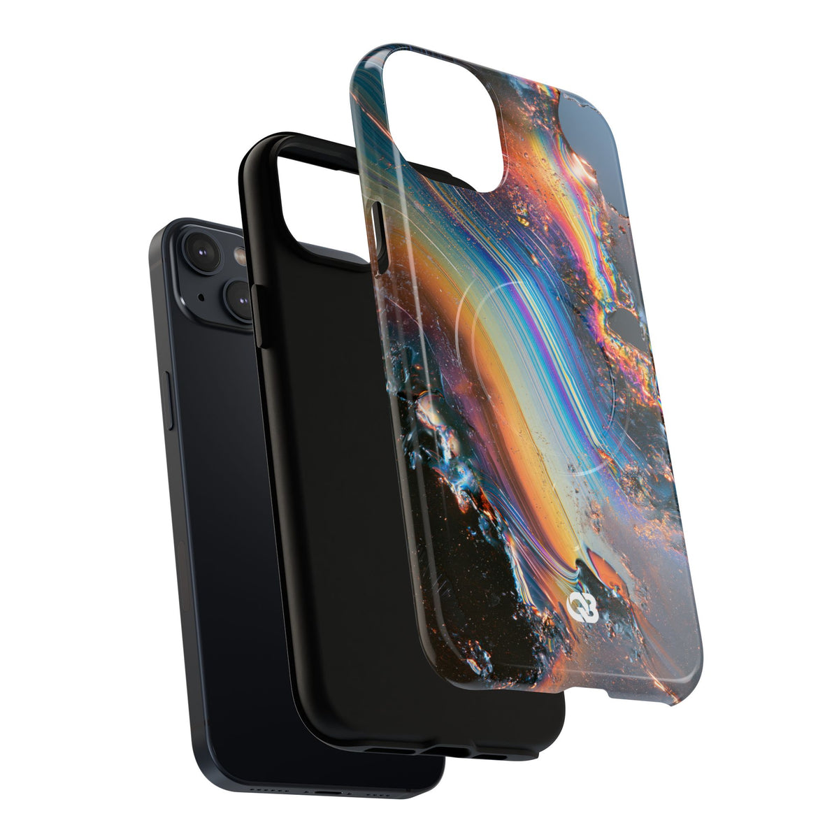 Prismatic Aura Flow · Tough 2.0 Magnetic Phone Case for iPhone · Blue