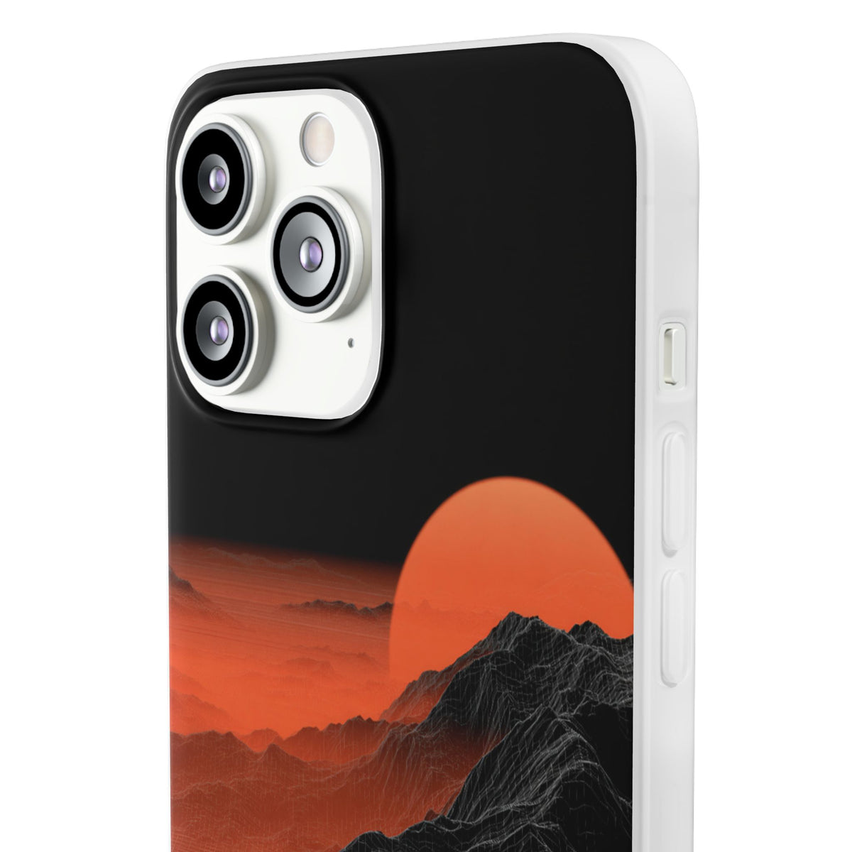 Solar Ridge Mesh · Lite Phone Case for iPhone · Black