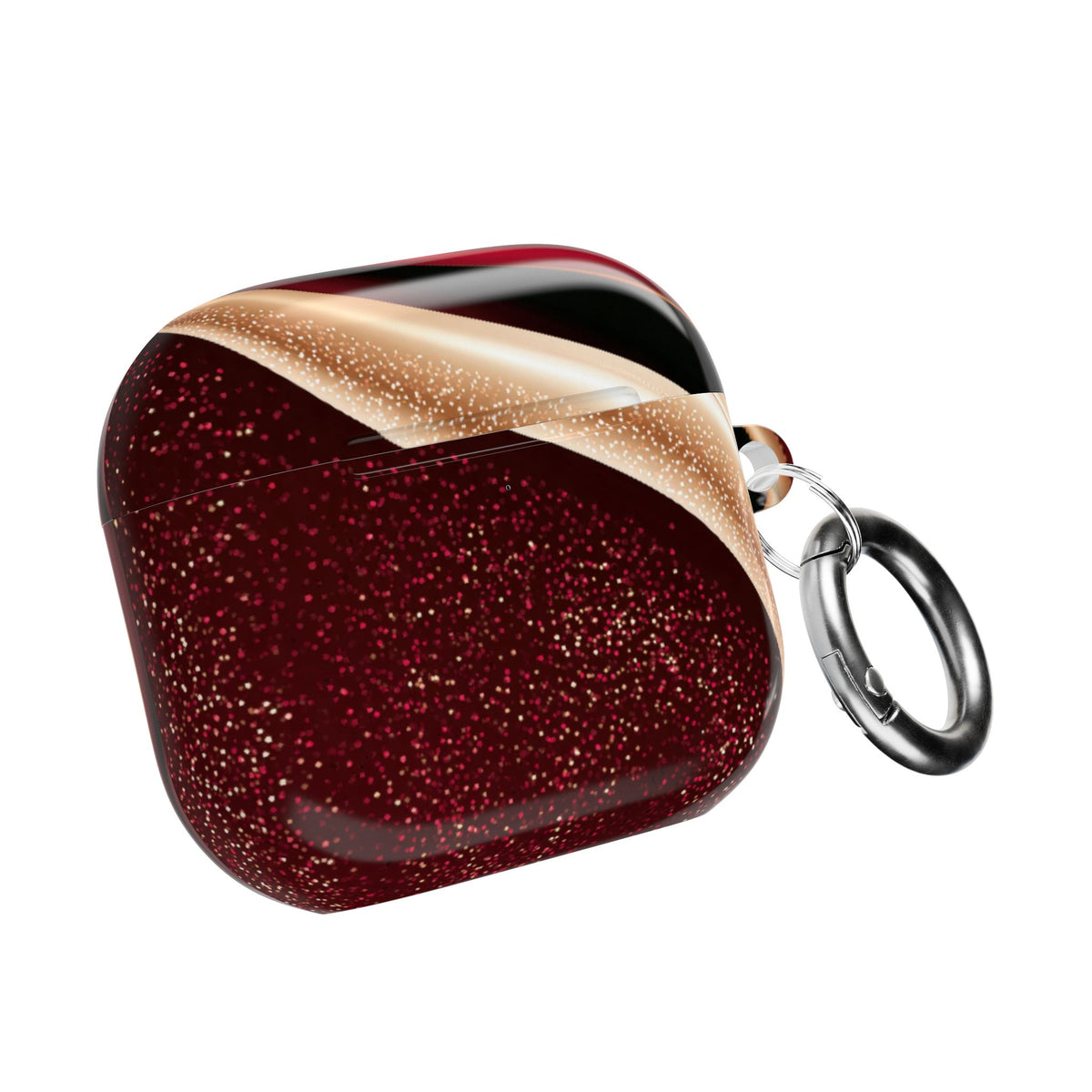 Gilded Crimson Flow · Hard Case for AirPods & AirPods Pro · Red