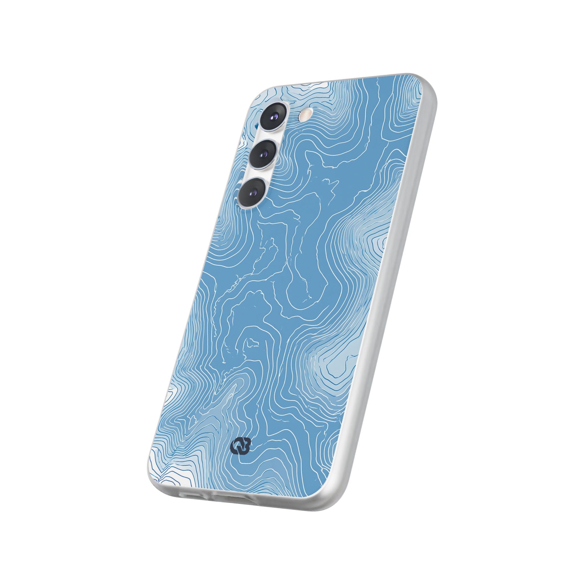 Blue Lite Phone Case for Samsung - Glacial Ridge Topo