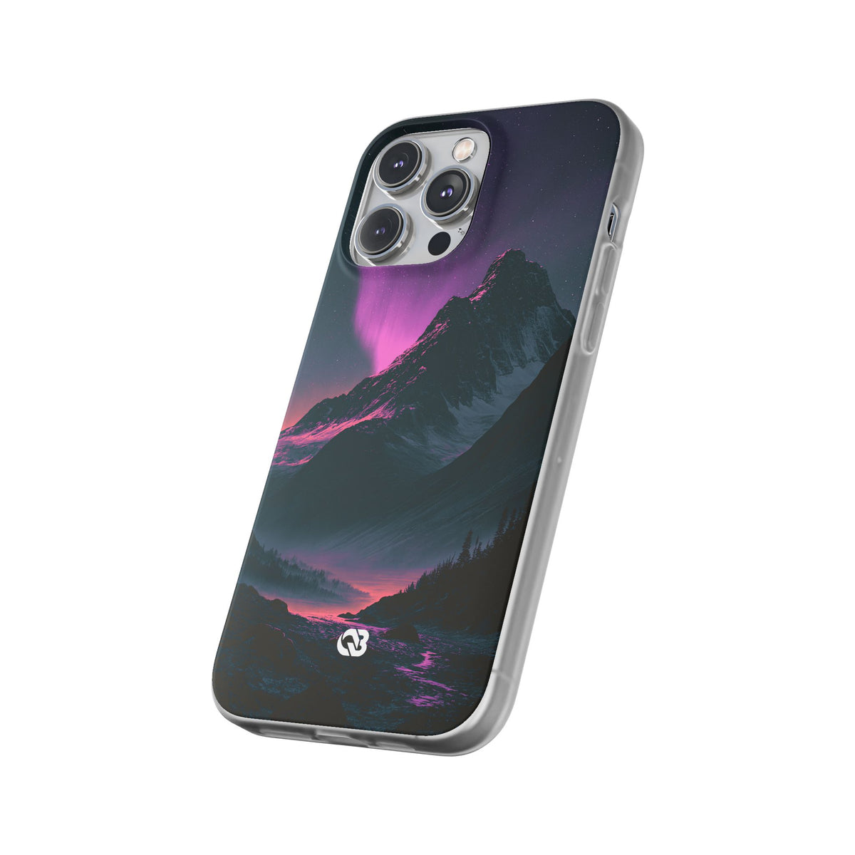 Arctic Aurora Summit · Lite Phone Case for iPhone · Black