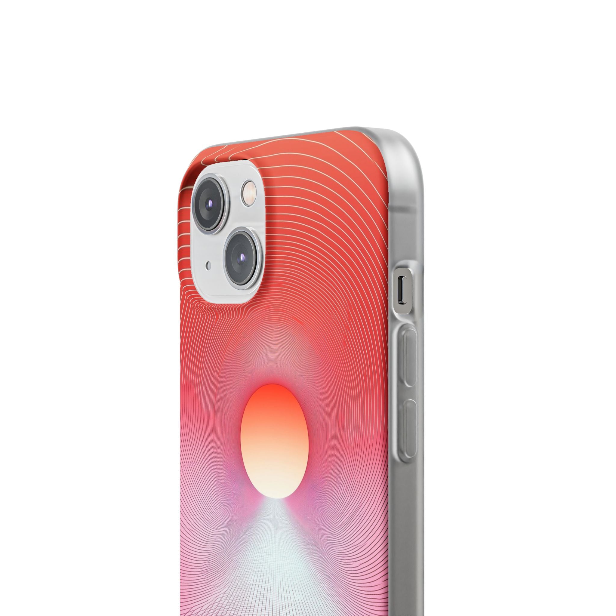 Orange Portal iPhone 14 Cover - Blød