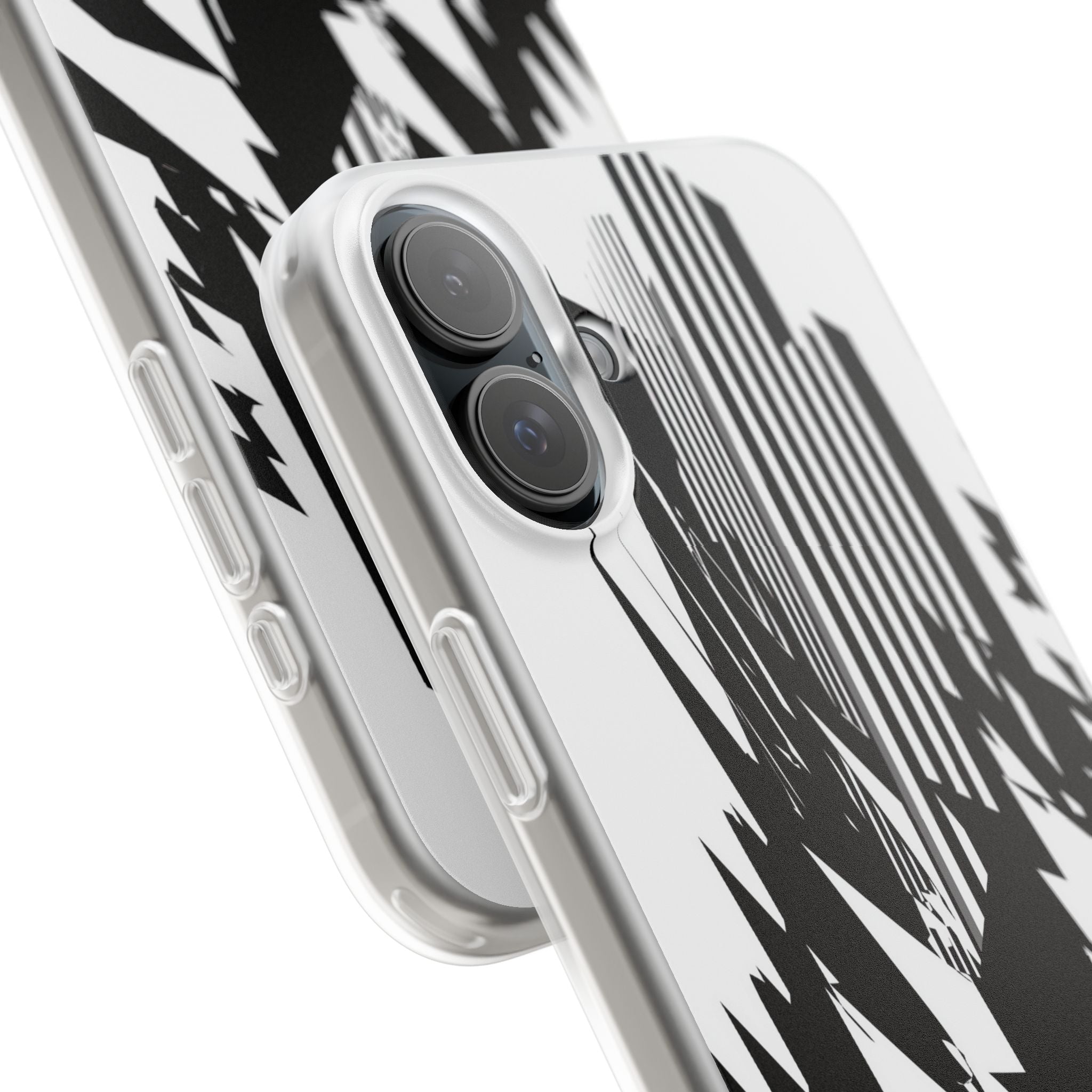 White Lite Phone Case for iPhone - Shattered Vector Spire