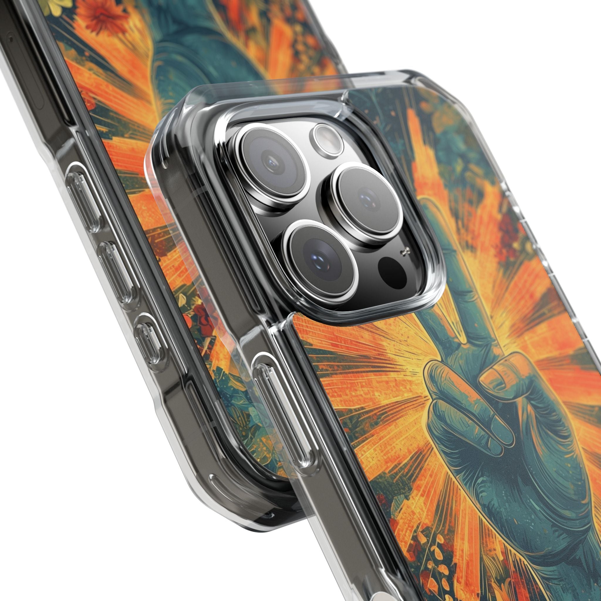 Radiant Peace Bloom · Impact etui na telefon dla iPhone · MagSafe