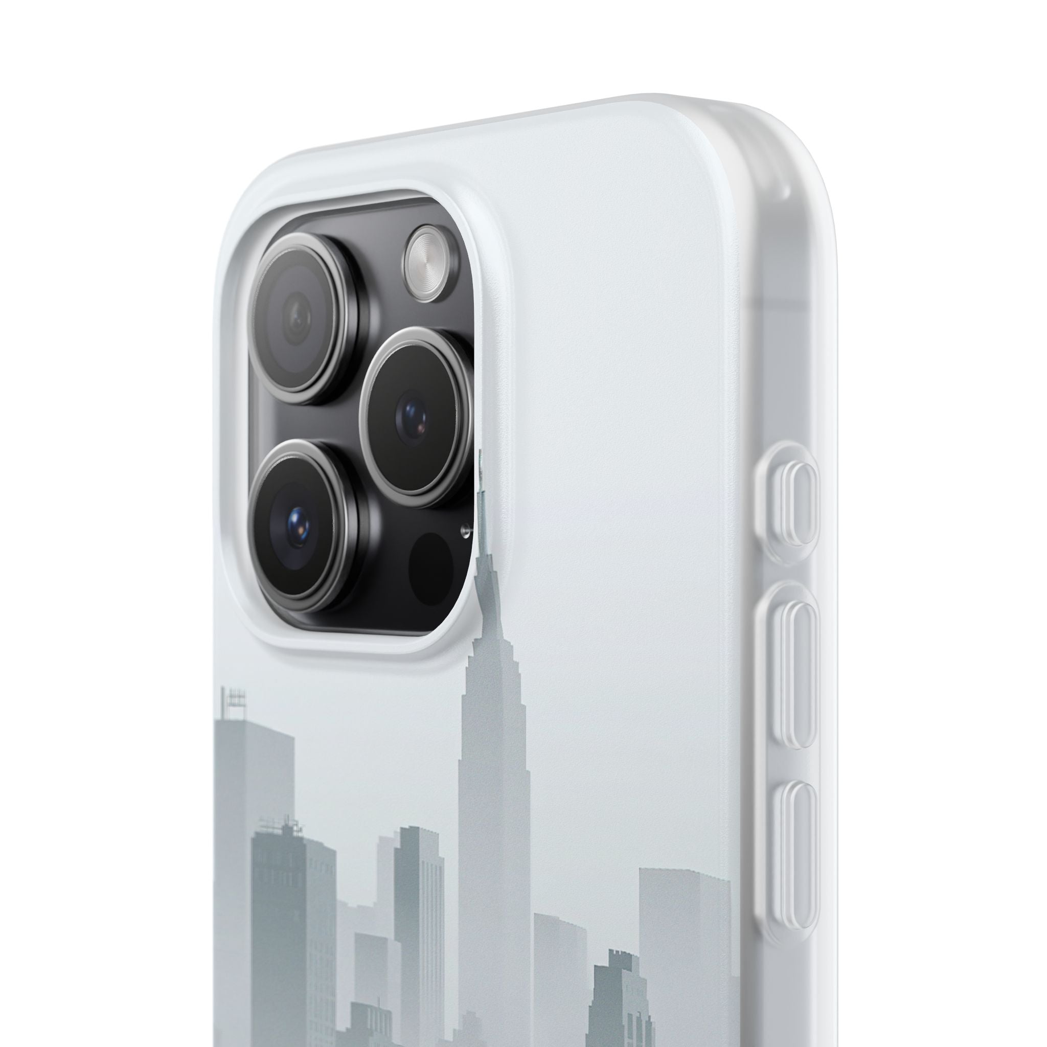 Grey Lite Phone Case for iPhone - Steel Mist Skyline