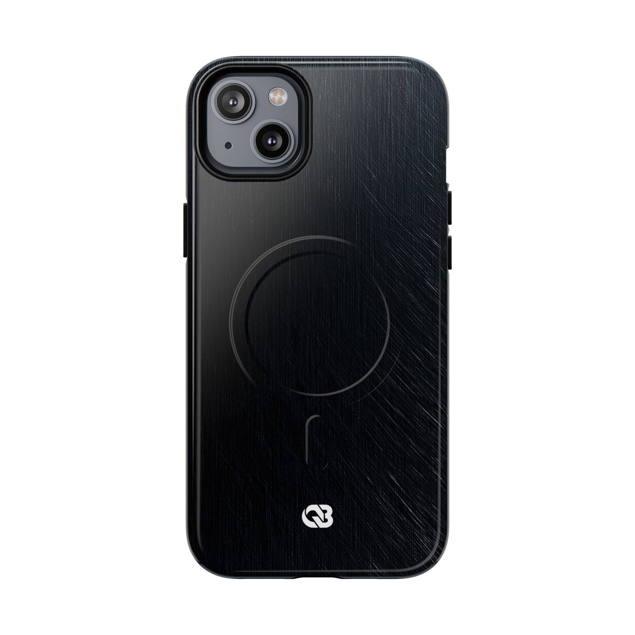 Black Tough 2.0 Magsafe Phone Case for iPhone - Midnight Brushed Grain