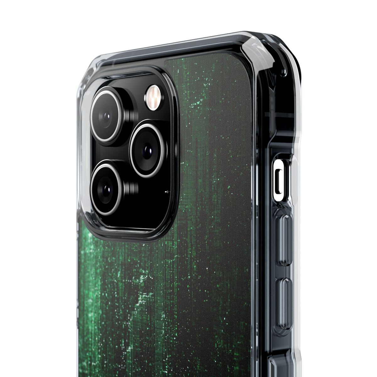 Emerald Void · Clear Impact Magnetic Phone Case for iPhone · Green