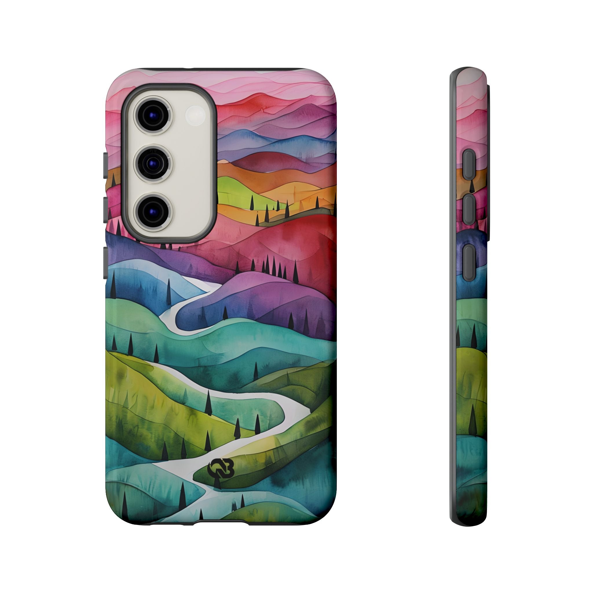 Fluid Rainbow Ridge · Tough Coque de téléphone pour Samsung