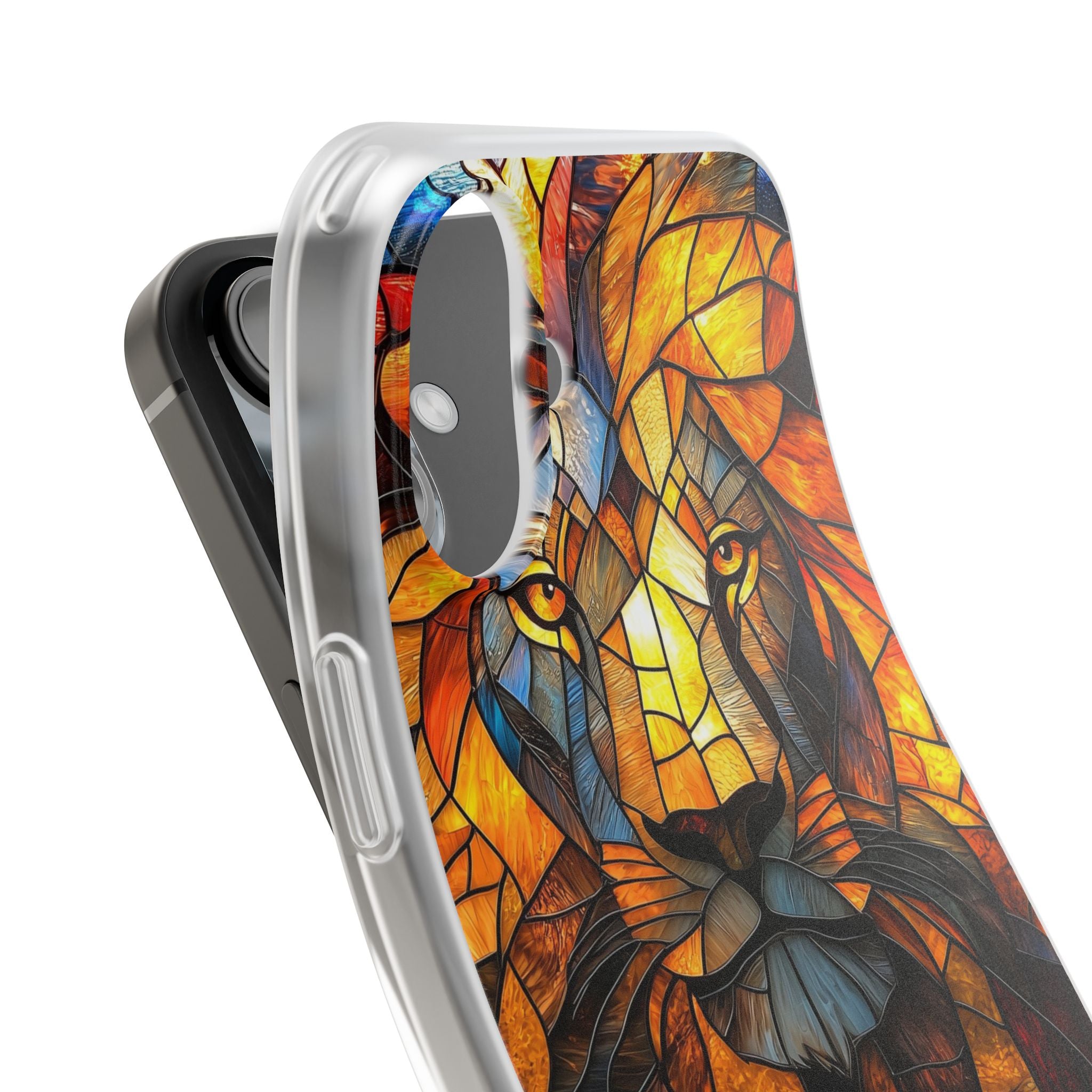 Amber Glass Lion · Soft Phone Case for iPhone