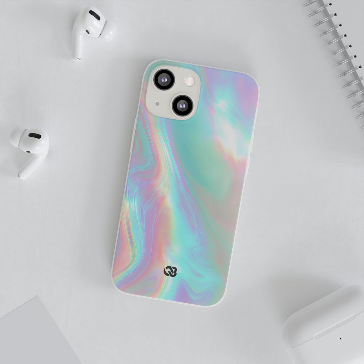 Prismatic Liquid Light · Lite Phone Case for iPhone · Teal