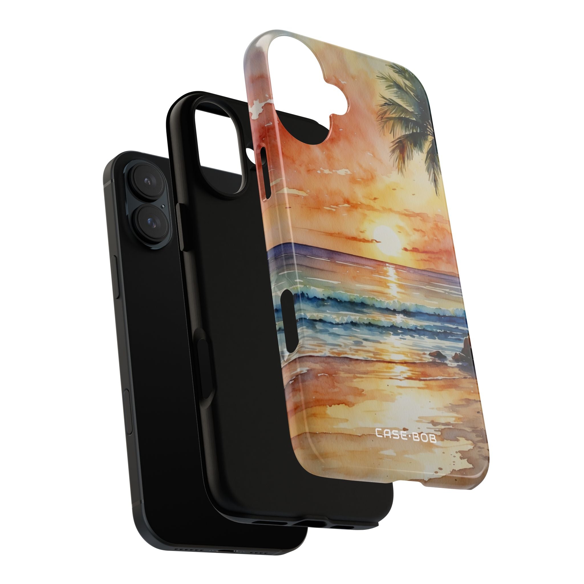 Sunset Palm iPhone 16 Plus Case - Tough