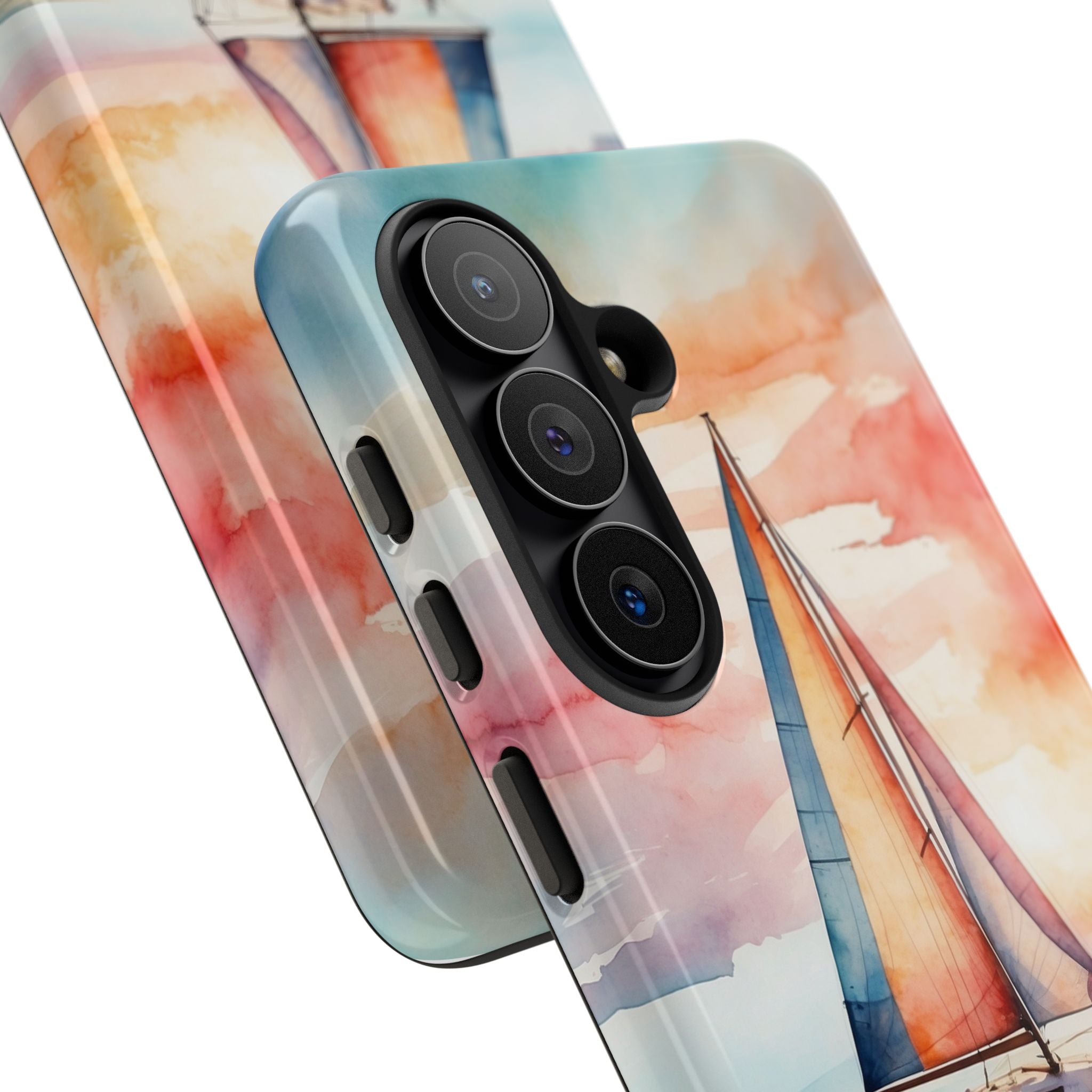 Crimson Horizon Sail · Tough Phone Case for Samsung