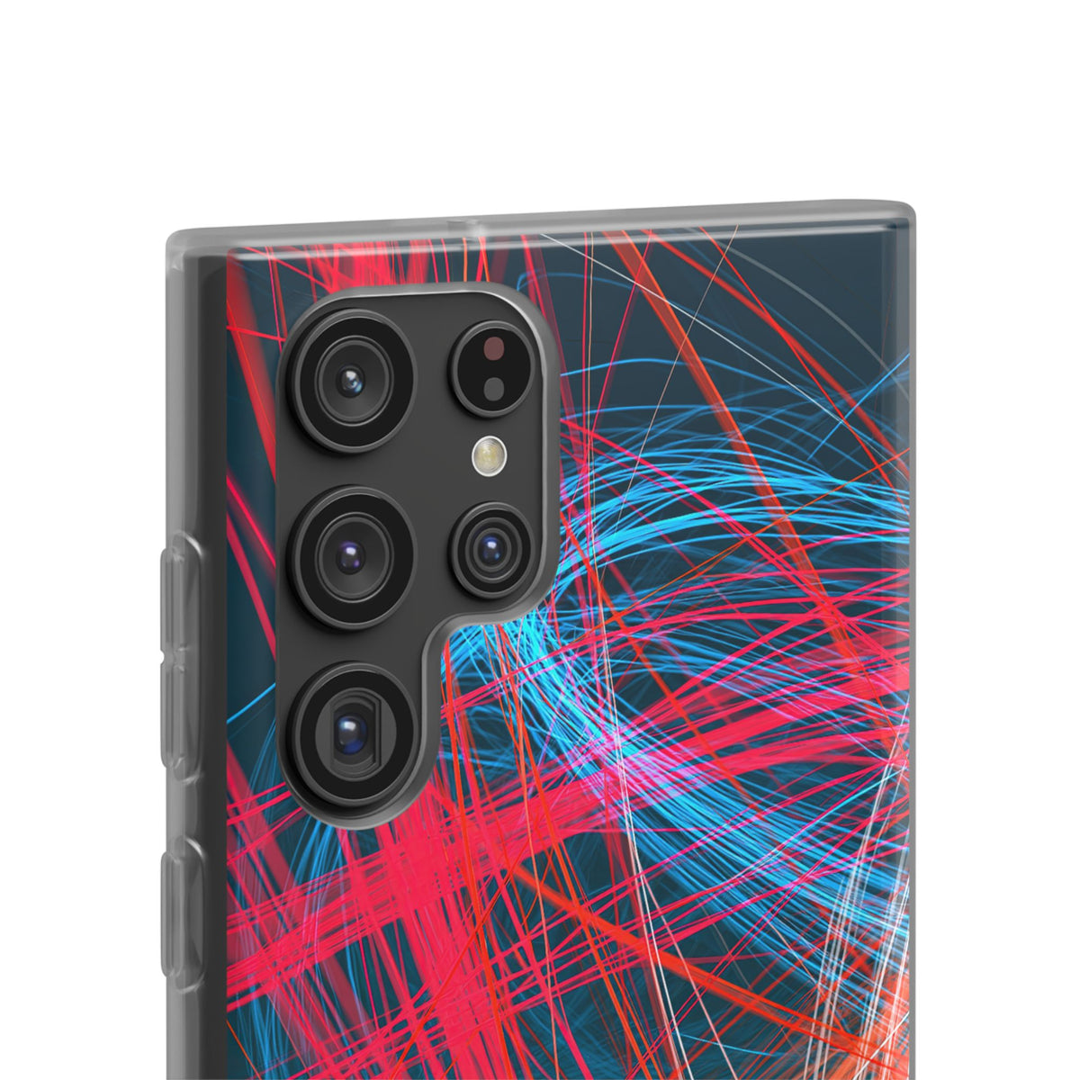 Neon Fiber Stream · Lite Phone Case for Samsung · Red