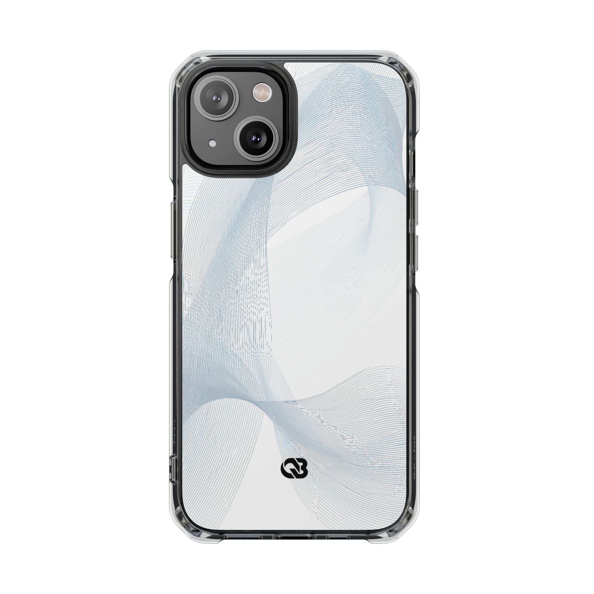 White Impact MagSafe Phone Case for iPhone - Arctic Line Current